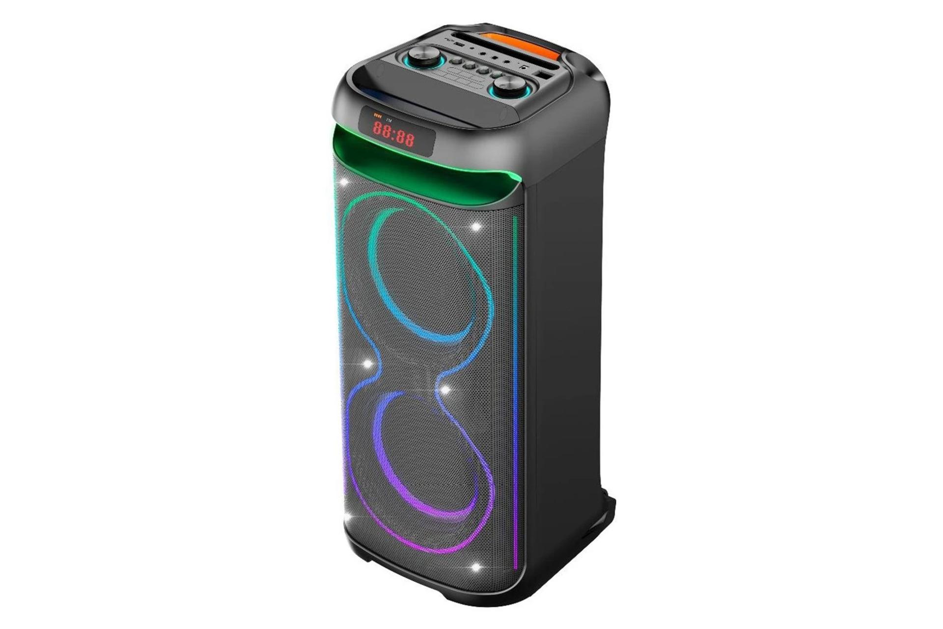 ابعاد و اندازه اسپیکر کربی Partybox CR-2801