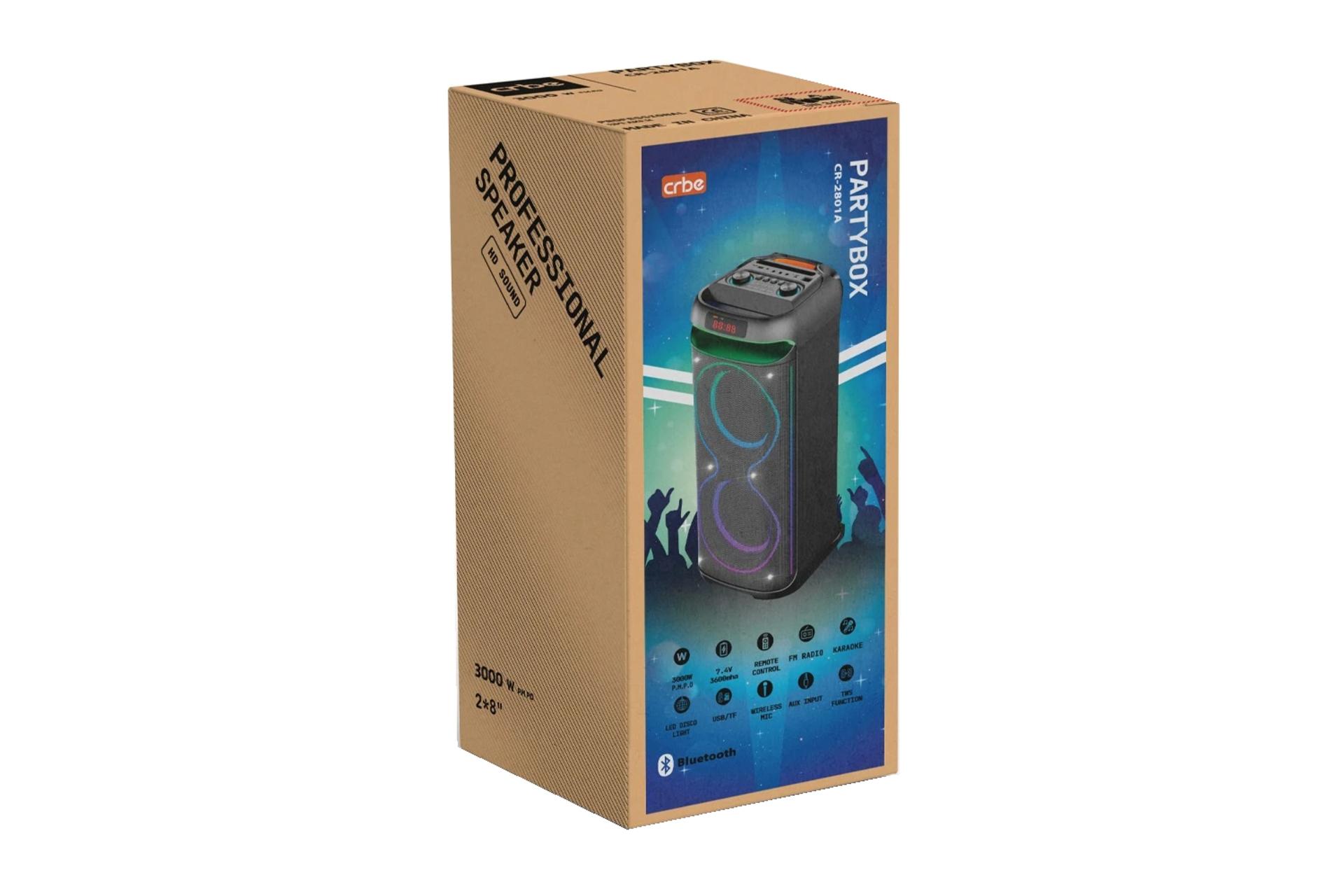 جعبه اسپیکر کربی Partybox CR-2801