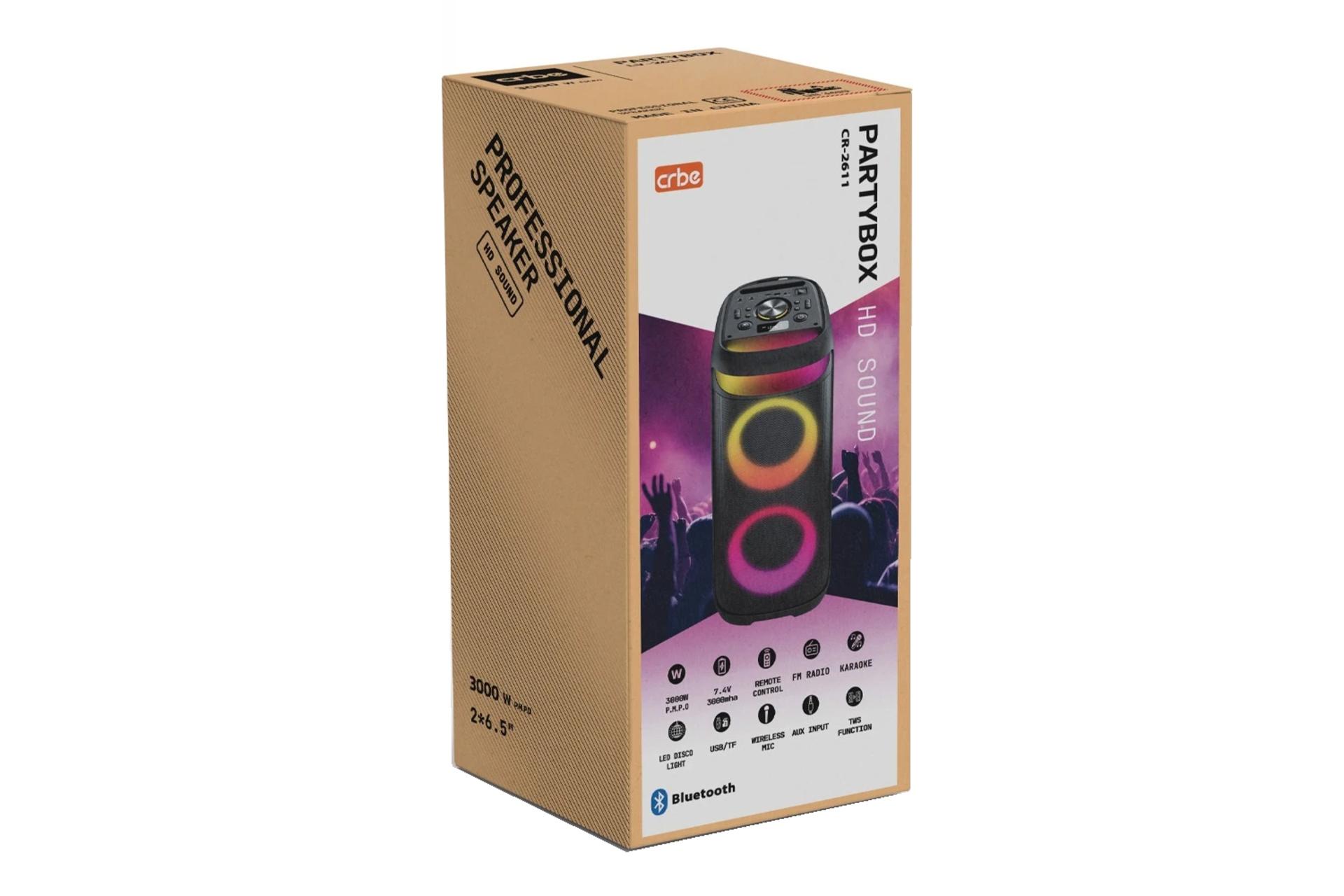 جعبه اسپیکر کربی Partybox CR-2611