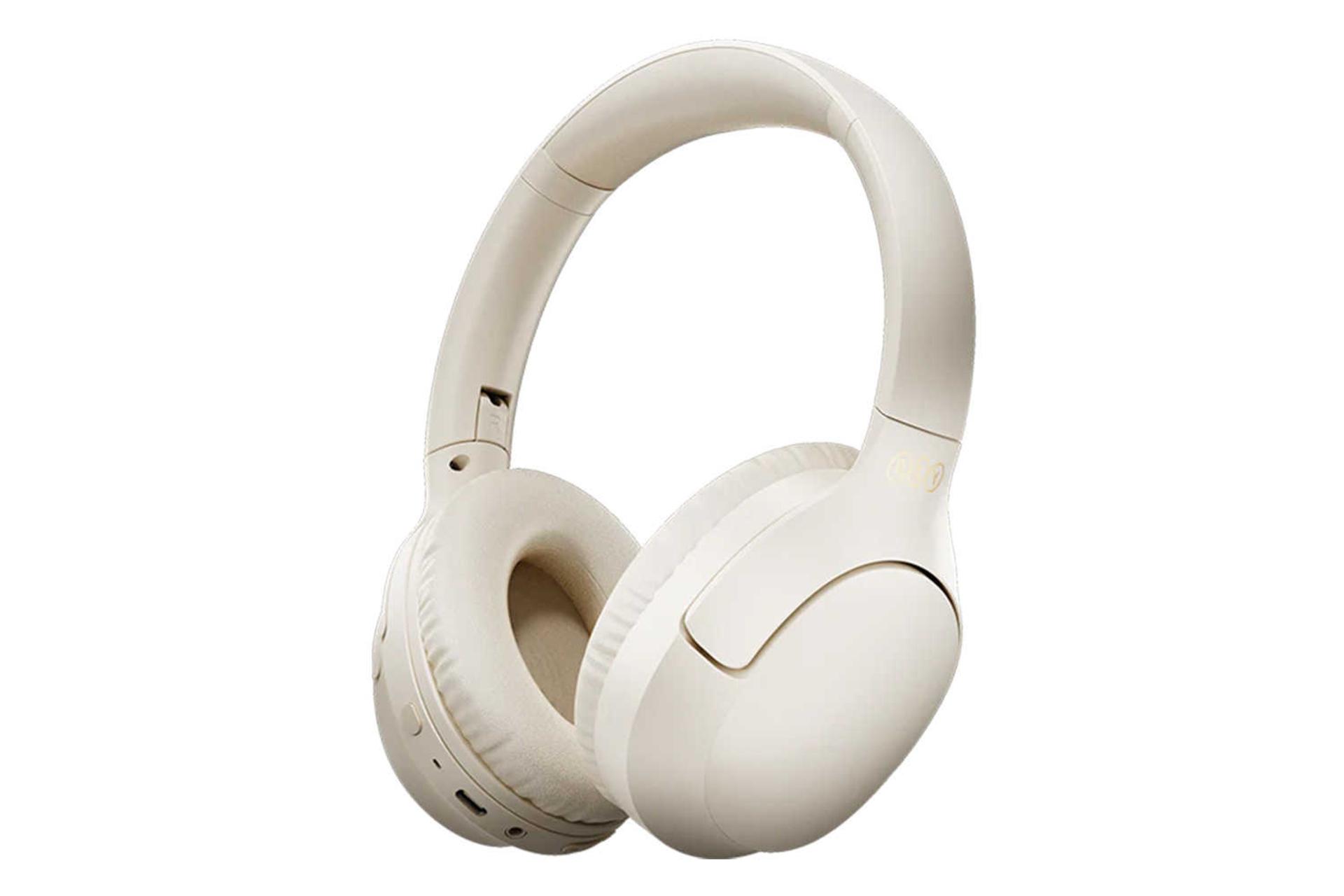 نمای سمت راست هدفون دور گوشی بی‌سیم کیو سی وای H2 Pro رنگ سفید