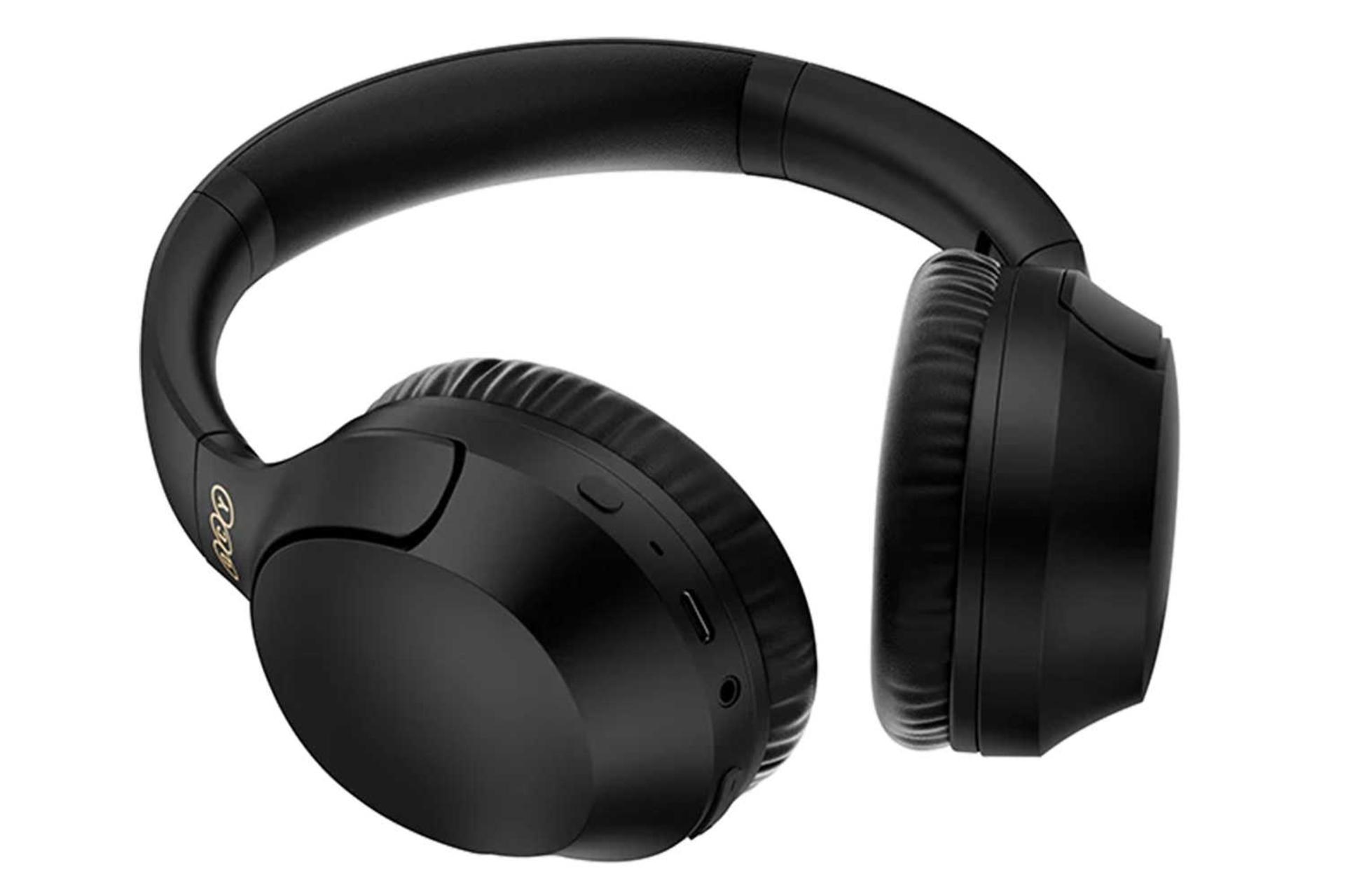 نمای بالای هدفون دور گوشی بی‌سیم کیو سی وای H2 Pro رنگ مشکی