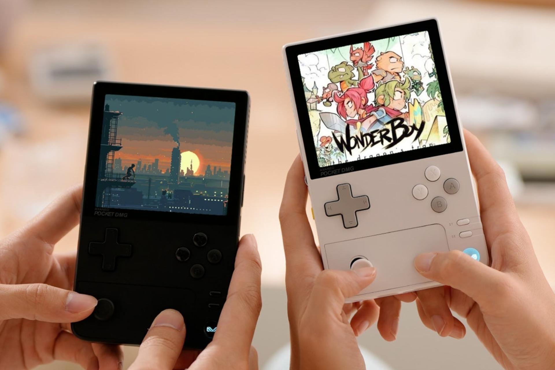 کنسول بازی آیانئو AYANEO Pocket DMG مشکی و کرم