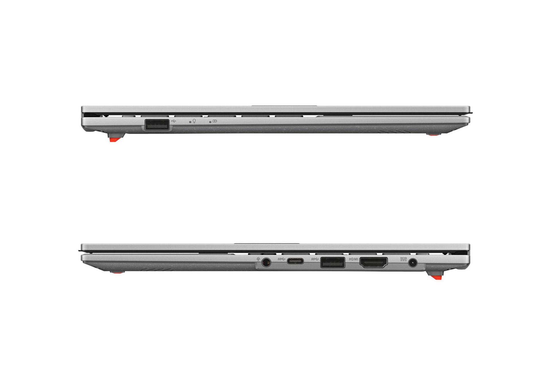 لپ تاپ ایسوس ASUS Vivobook Go 14 E1404GA نمای جانبی و درگاه ها