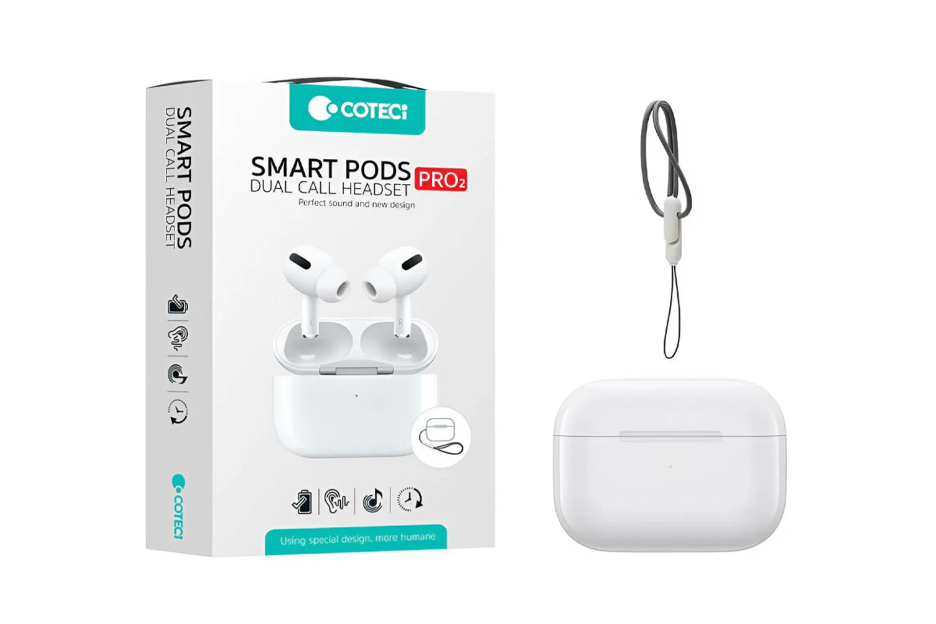 اقلام همراه هدفون کوتتسی Smart Pods Pro2