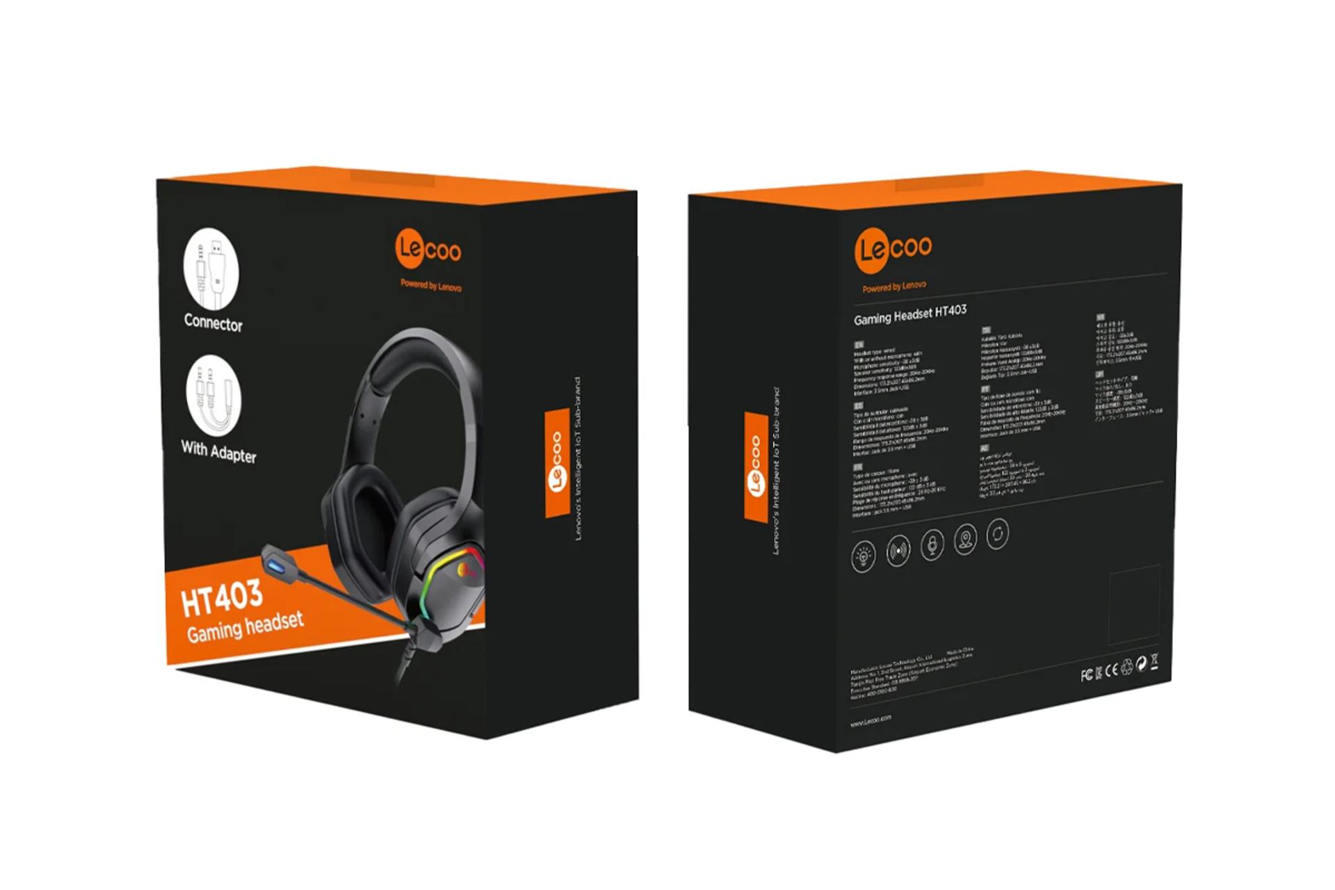 جعبه هدفون لنوو LECOO HT403