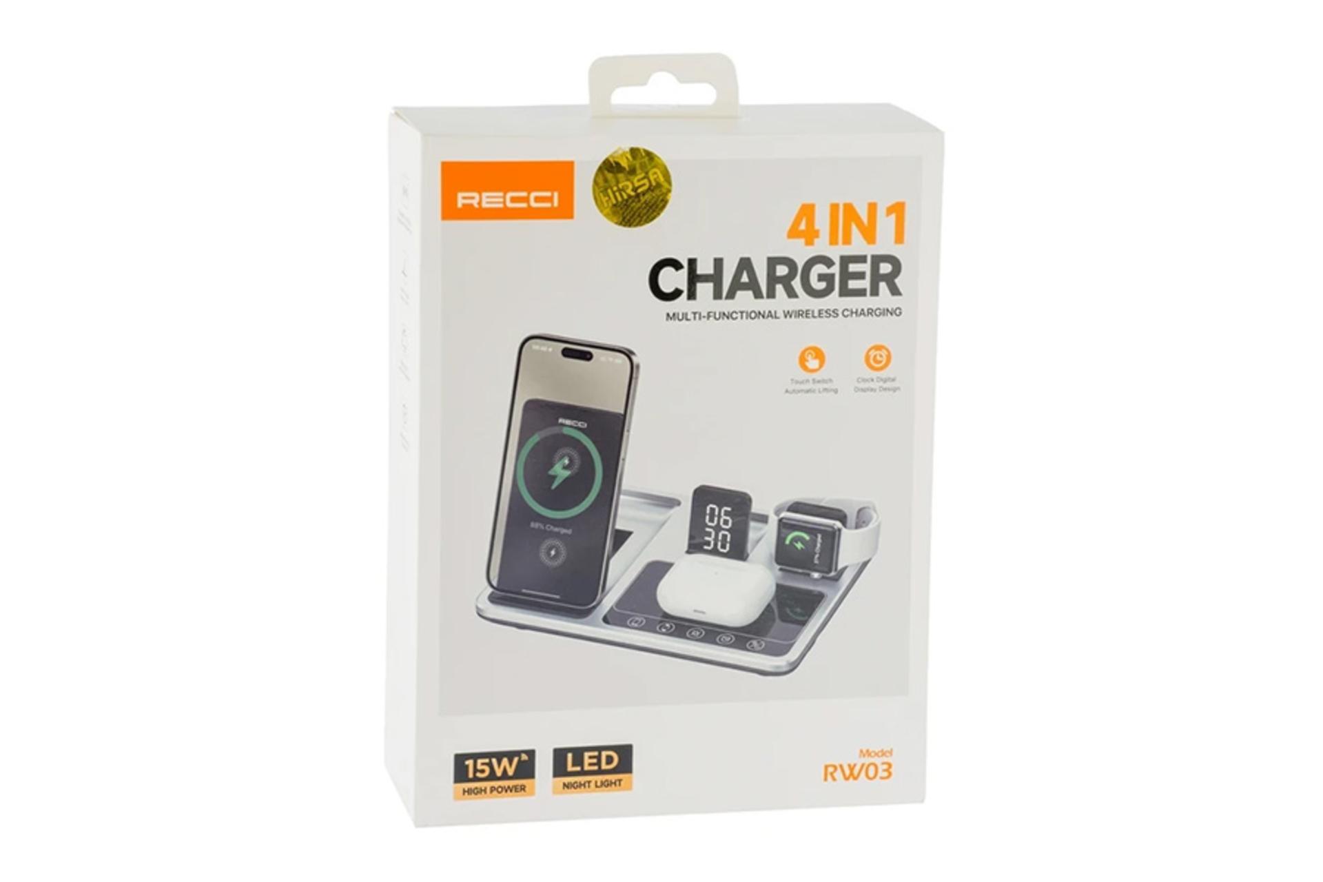 جعبه شارژر رسی Recci RW03