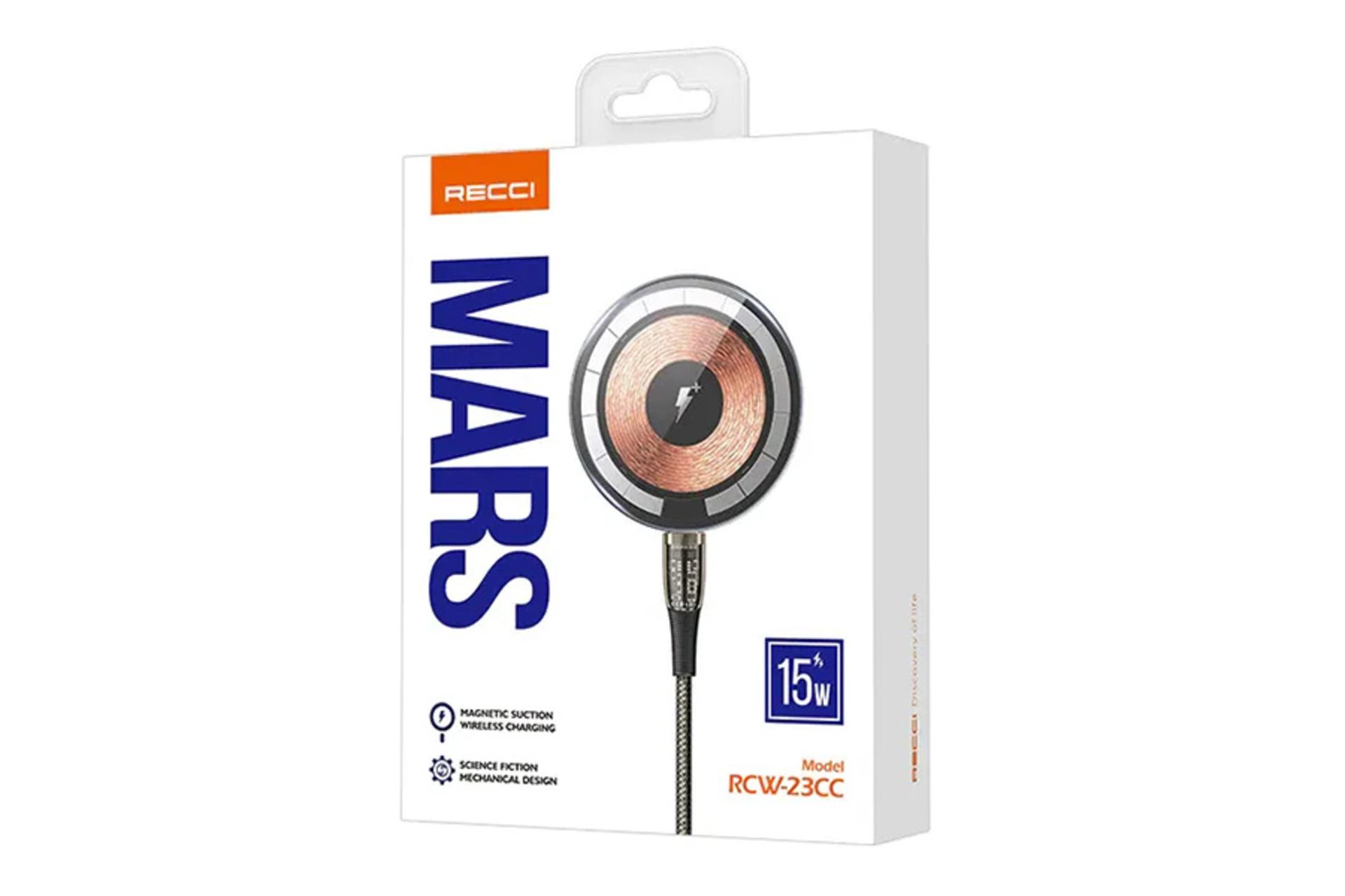 جعبه شارژر رسی Recci RCW-23CC With Type-C Cable