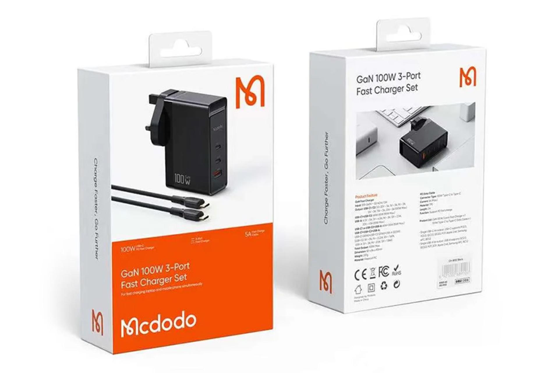 جعبه شارژر مک دودو Mcdodo CH-8104 Pro With Type-C Cable