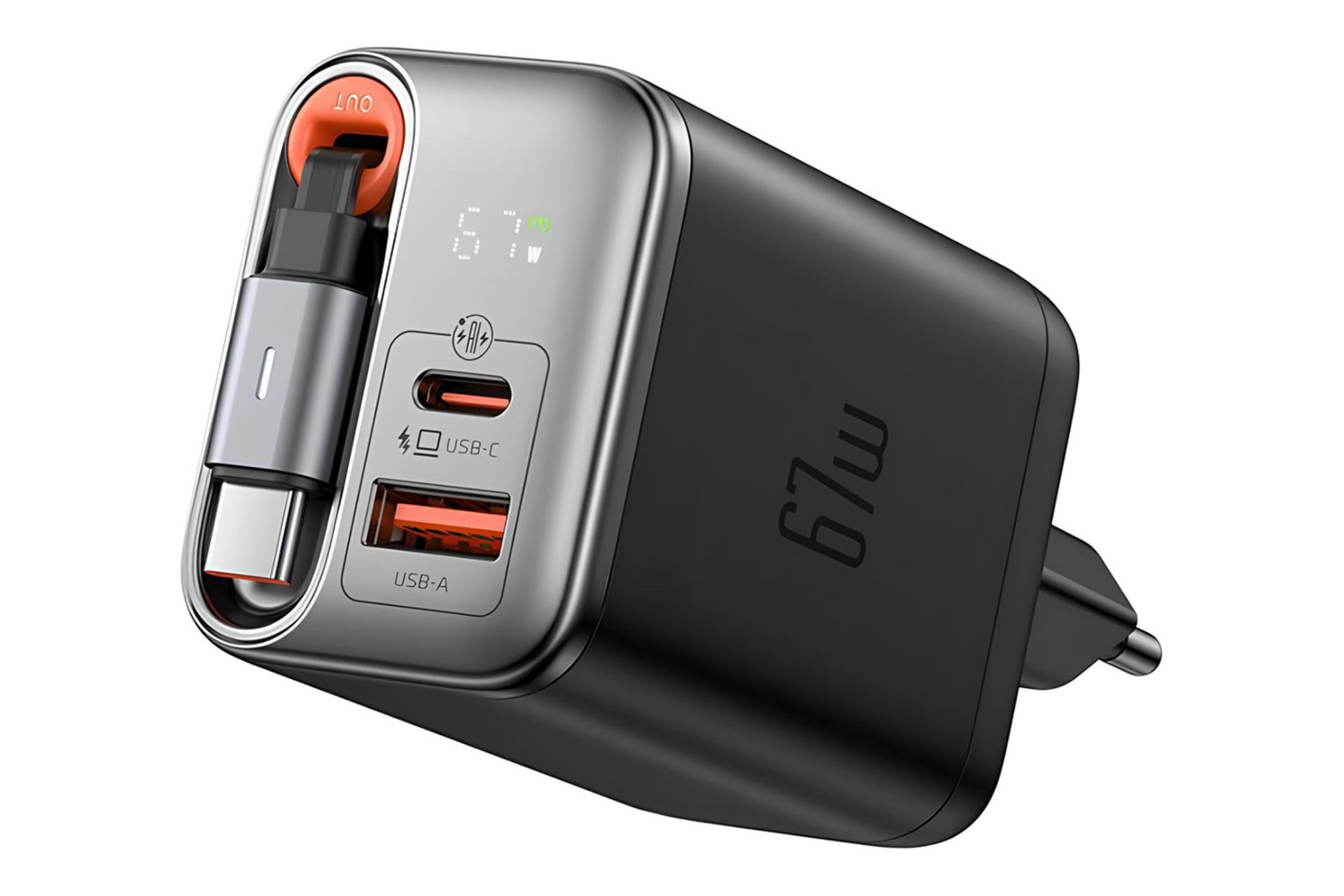 نمایشگر دیجیتال شارژر مک دودو Mcdodo CH-410 With Type-C Cable