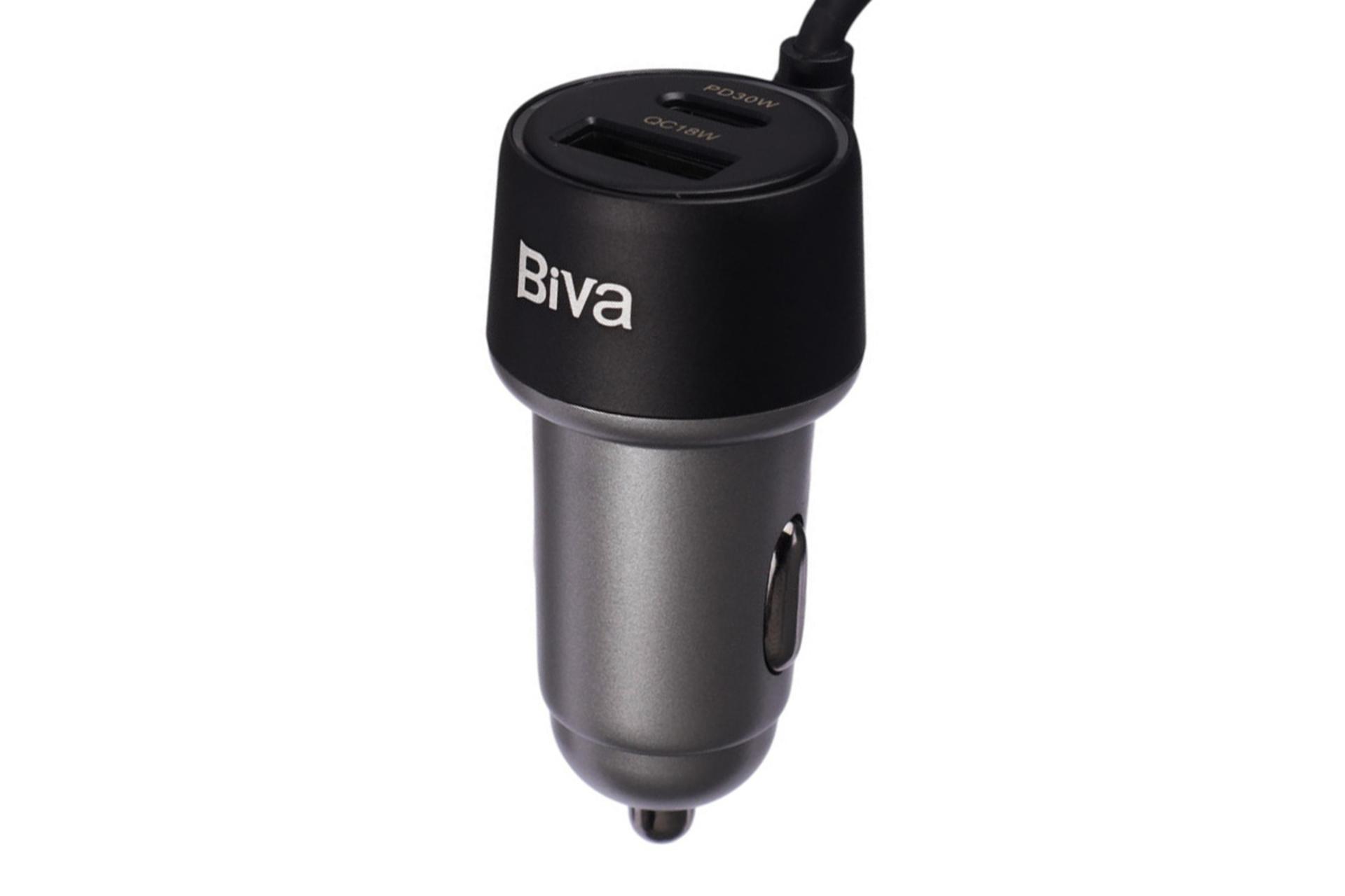 نمای کناری شارژر بیوا Biva CC-39 With Type-C Cable