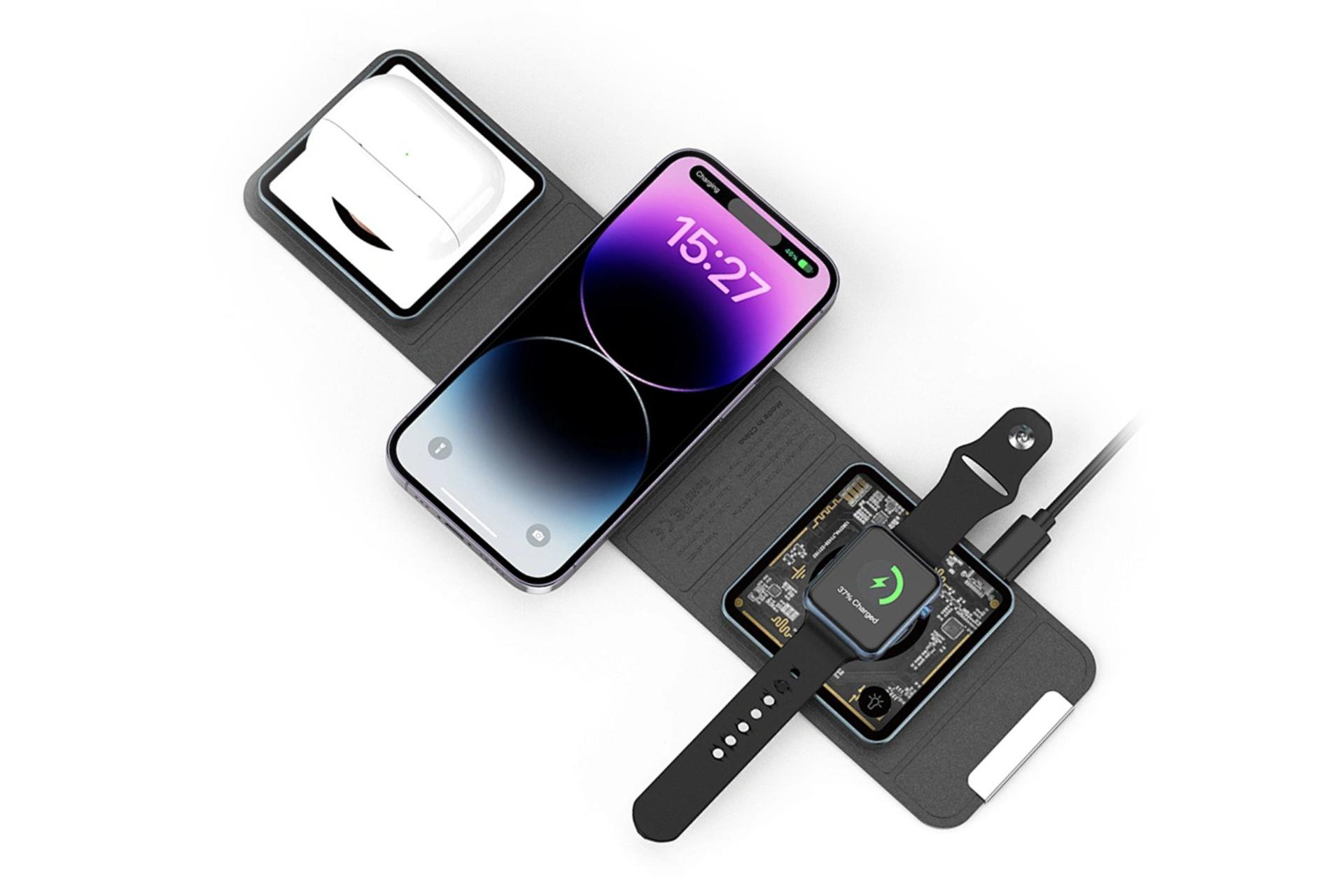 نمای درحال کار شارژر ویوو WiWU WI-W001