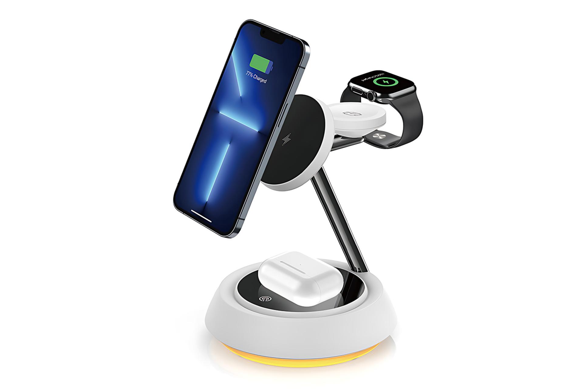 نمای درحال کار شارژر ویوو WiWU WI-W002