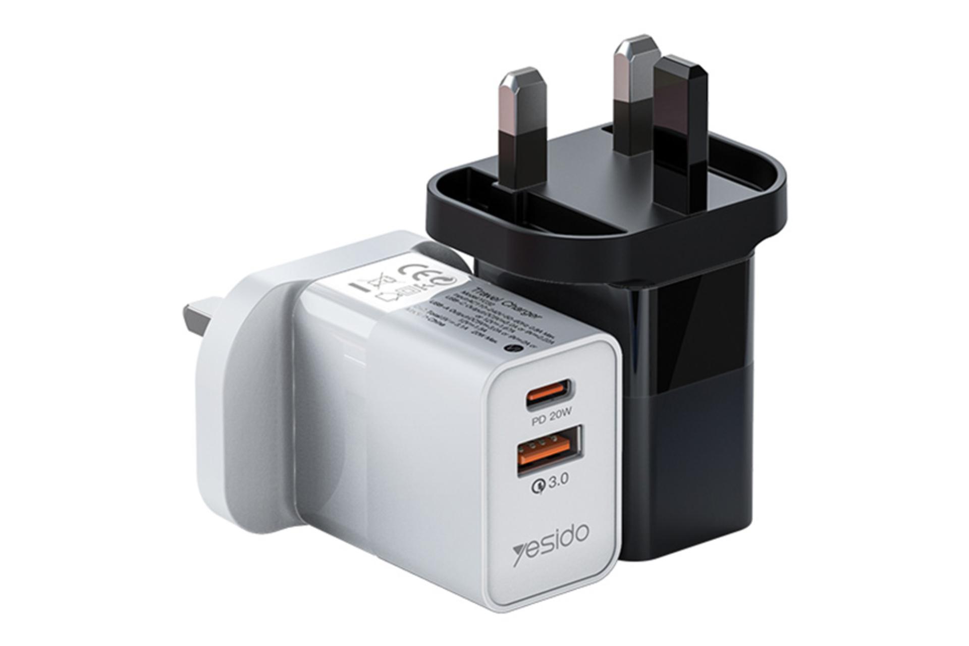 نمای کناری شارژر یسیدو Yesido YC32