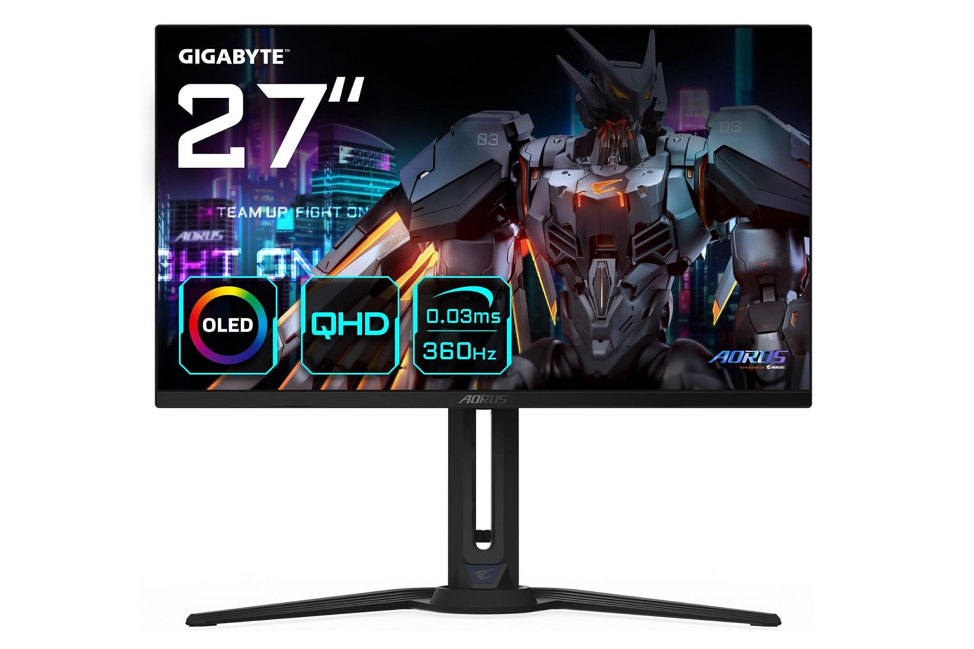 رزولوشن و کیفیت تصویر مانیتور گیگابایت 27 اینچ مدل AORUS FO27Q3