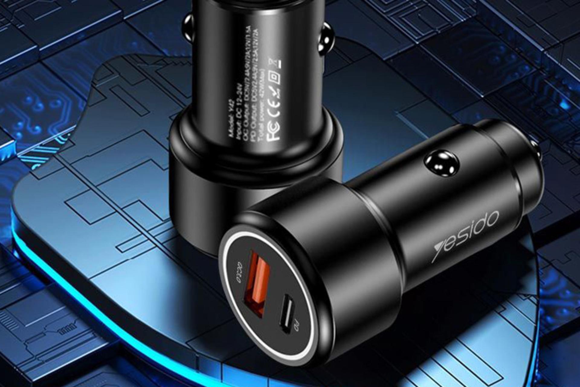 نمای کناری شارژر یسیدو Yesido Y42