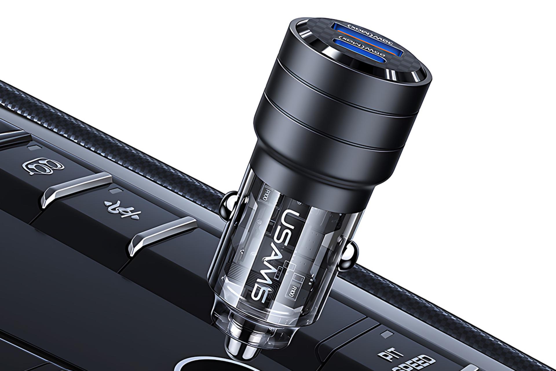 نمای کناری شارژر یوسمز USAMS US-CC176