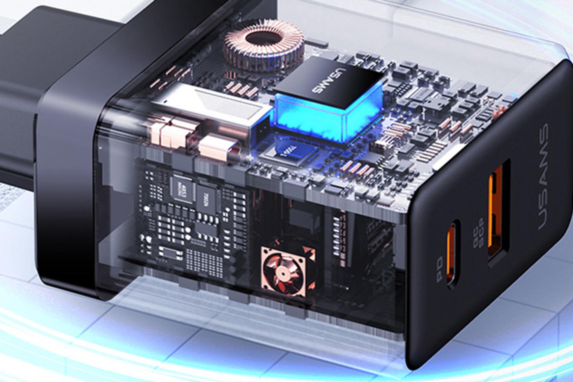 نمای داخلی شارژر یوسمز USAMS US-CC178 T58