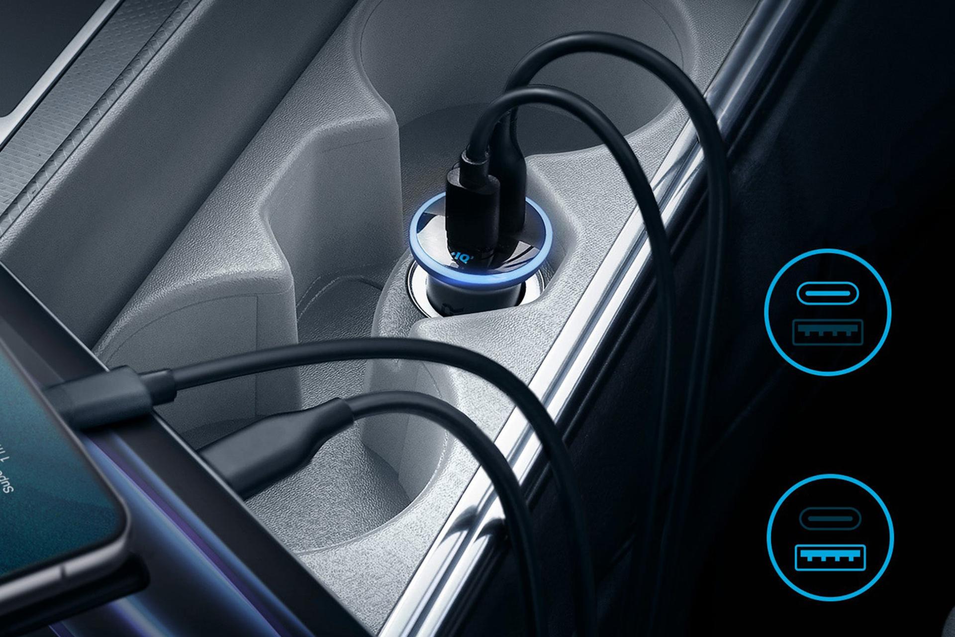 نمای کناری شارژر انکر Anker 323 A2735