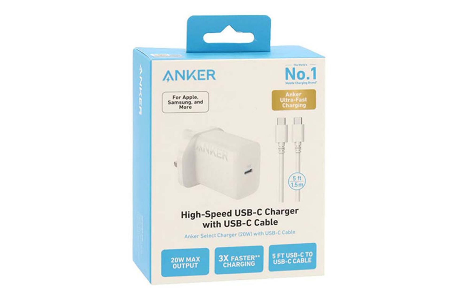 جعبه شارژر انکر Anker B2347K21 With Type-C Cable