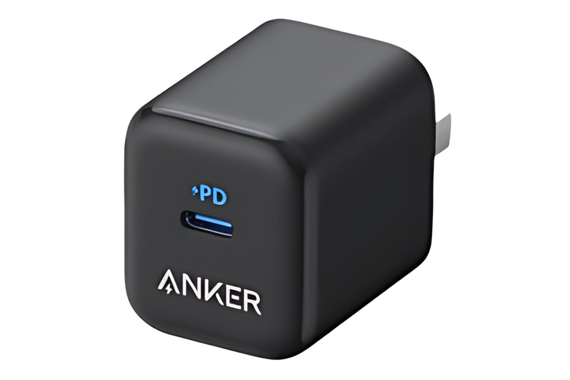 رنگ مشکی شارژر انکر Anker 312 A2678