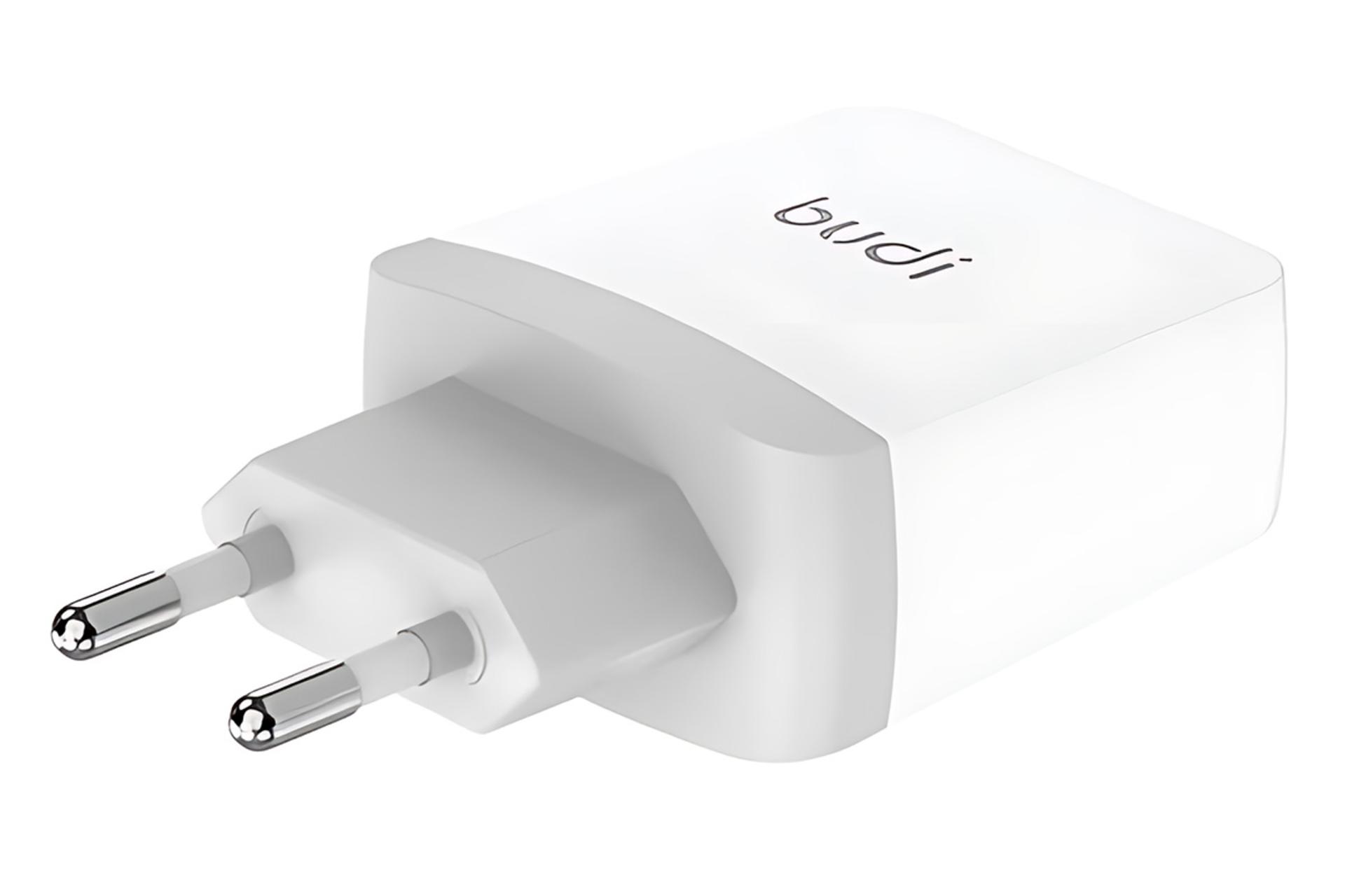 نمای کناری شارژر بودی Budi AC940VEW