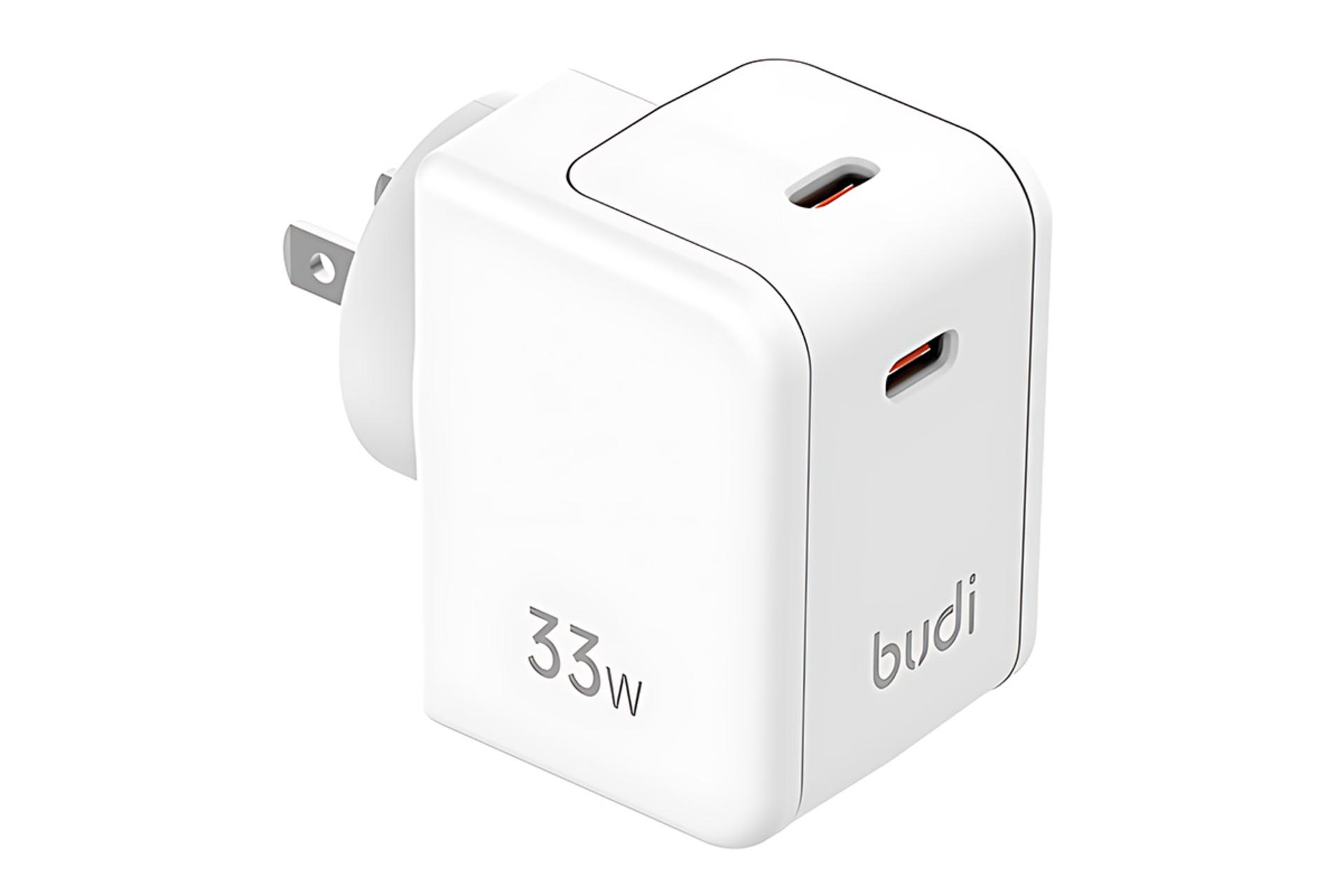 نمای کناری شارژر بودی Budi AC351EW