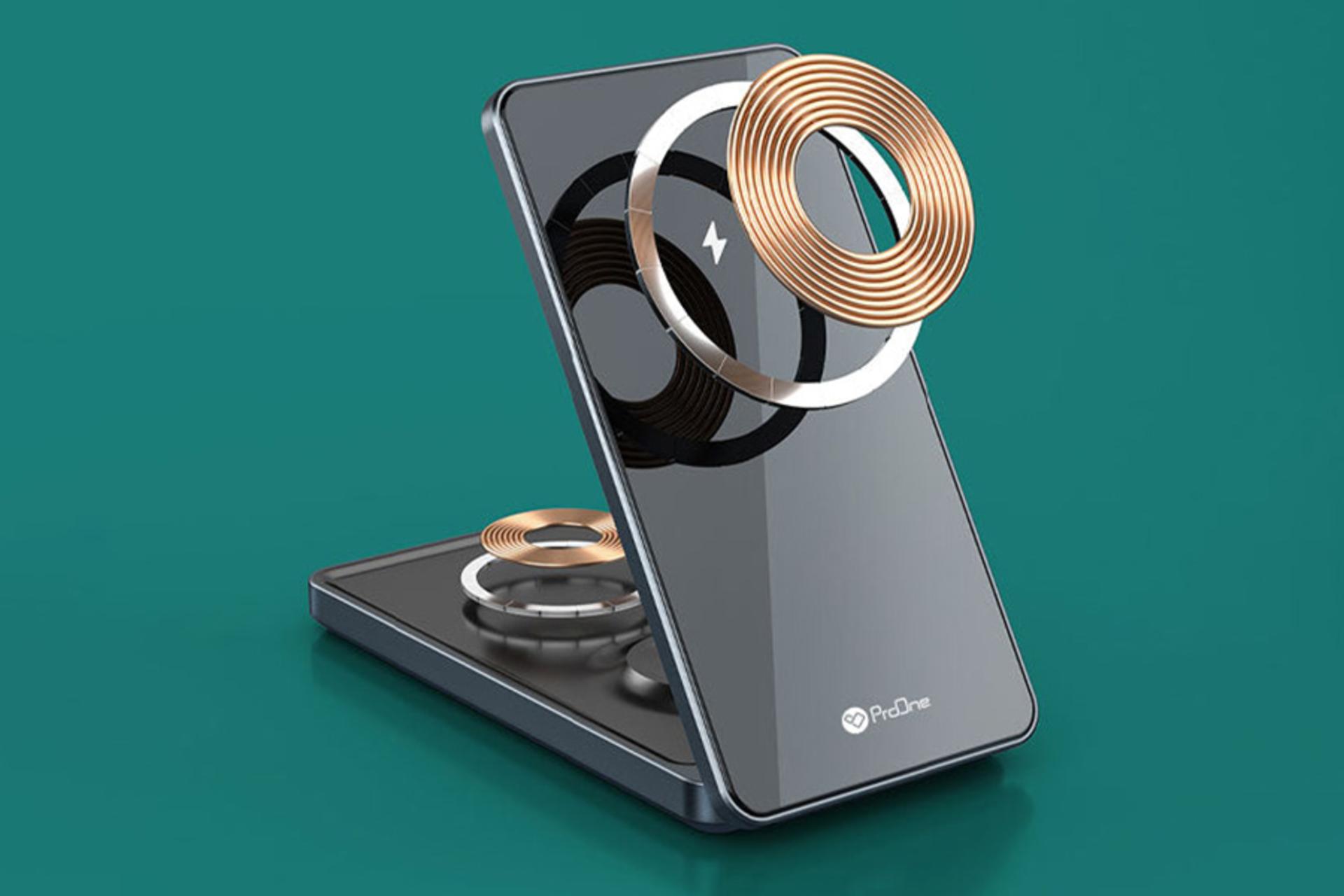 محل قرارگیری سیم پیچ های شارژر پرو وان ProOne PWL820 With Type-C Cable