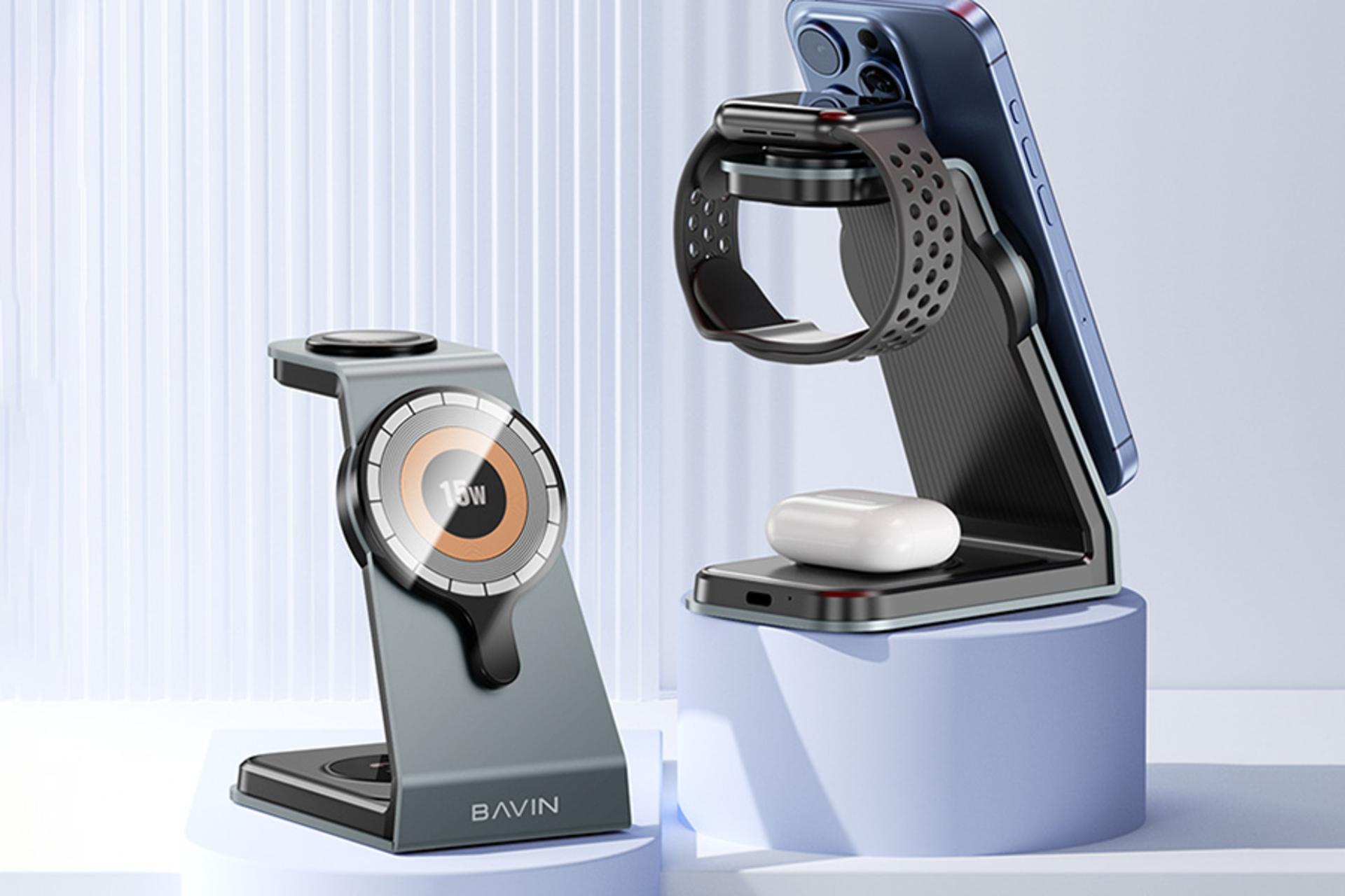 نمای درحال کار شارژر باوین Bavin PC1076
