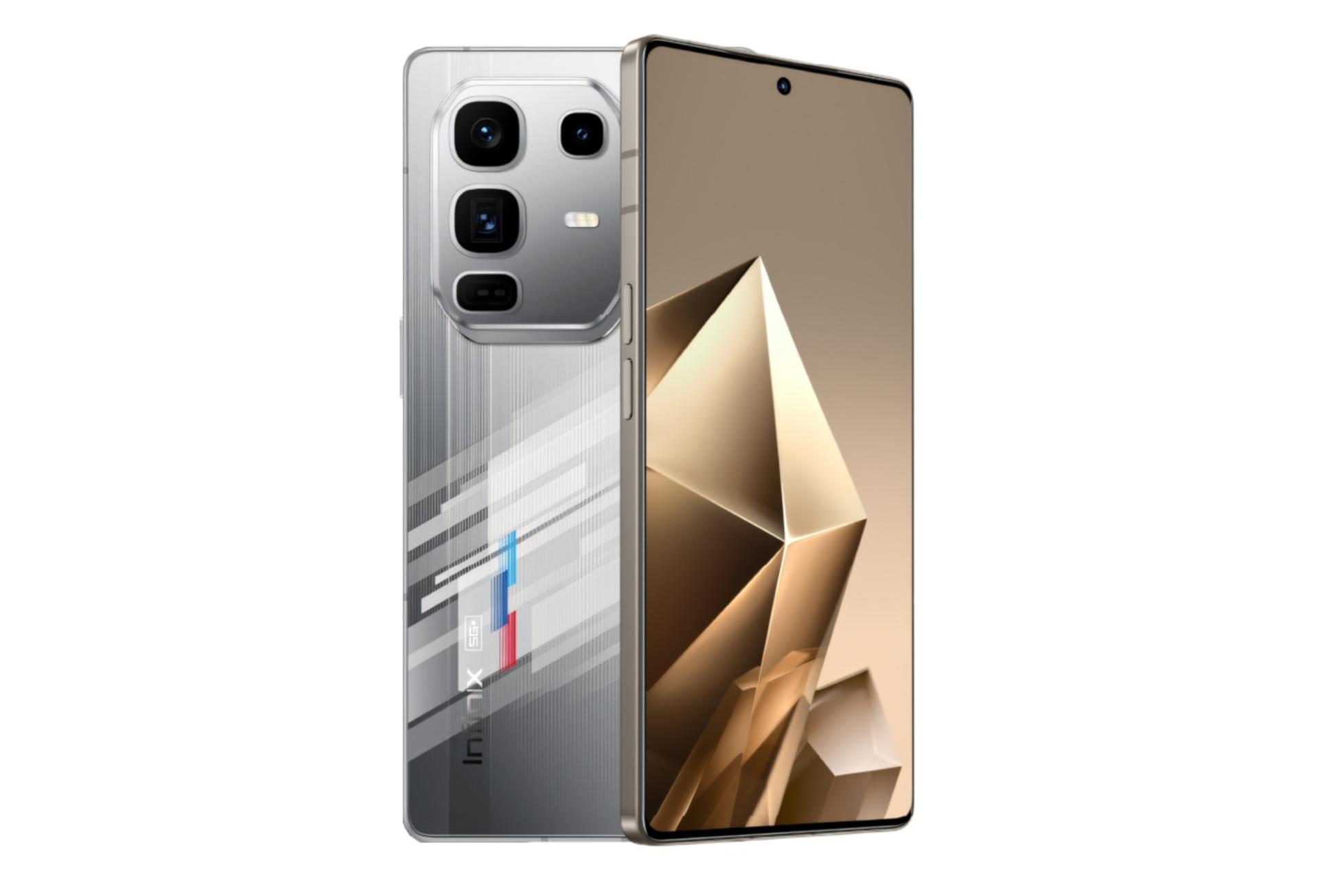 پنل جلو و پشت گوشی موبایل نوت 50 پرو پلاس اینفینیکس نقره ای / Infinix Note 50 Pro Plus