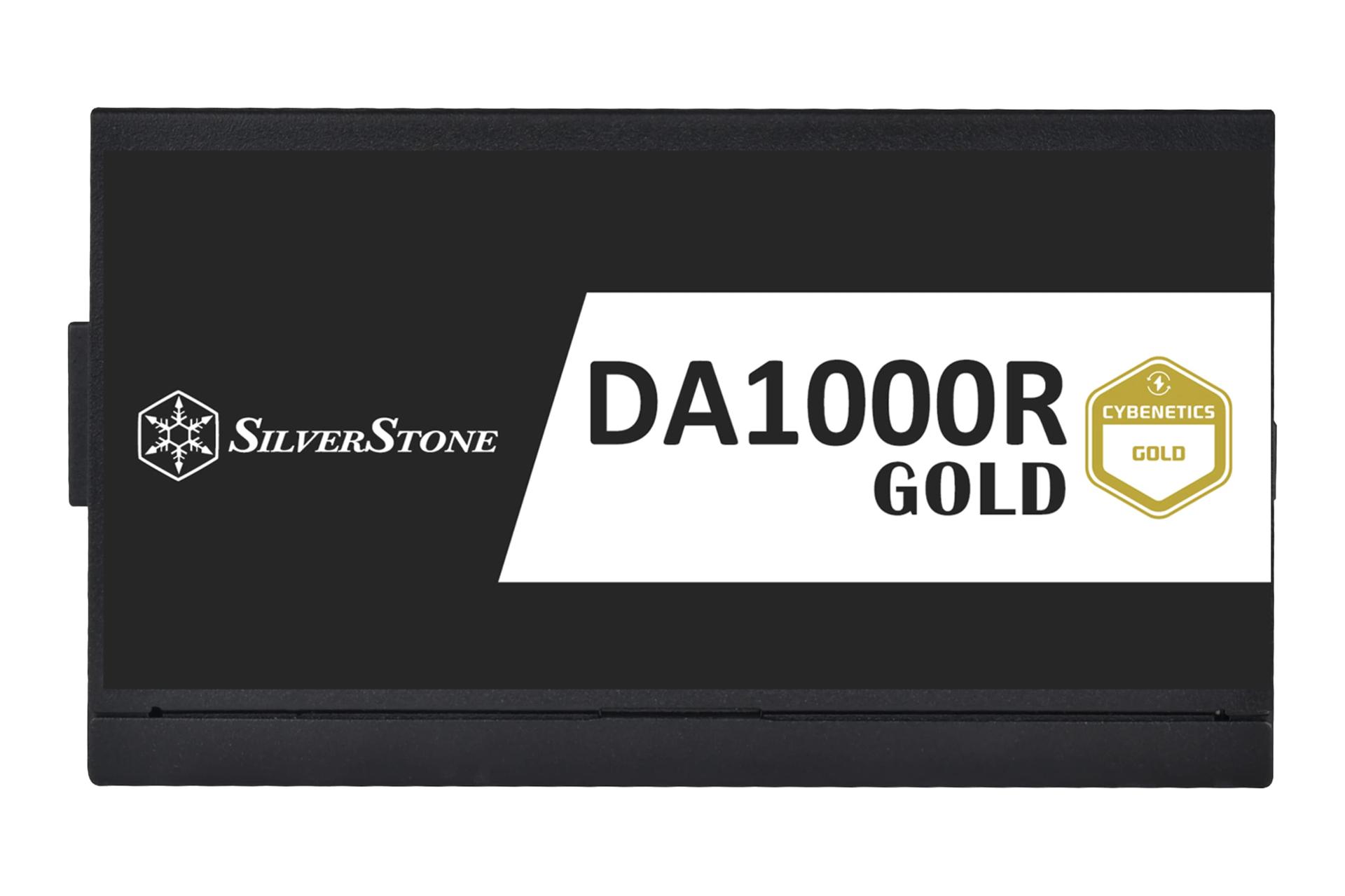 نمای پنل کناری پاور کامپیوتر سیلور استون DA1000R Gold با توان 1000 وات با نمایش لوگو