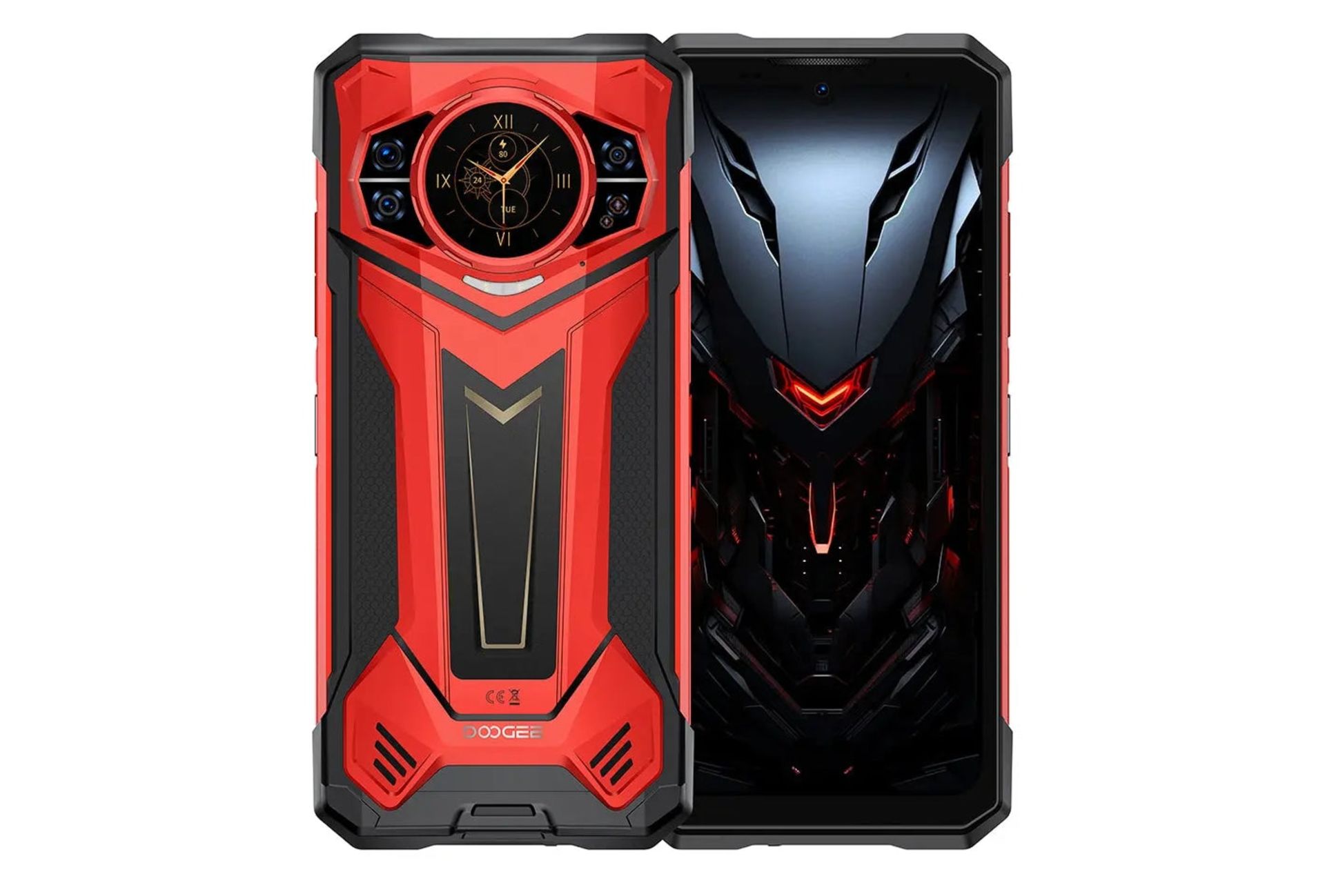 پنل جلو و پشت گوشی موبایل S200 پلاس دوجی قرمز / Doogee S200 Plus