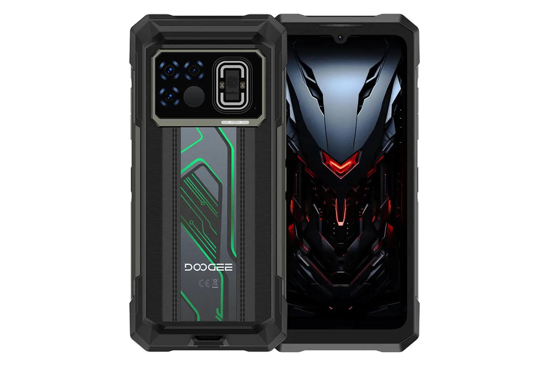 پنل جلو و پشت گوشی موبایل Fire 6 مکس دوجی سبز / Doogee Fire 6 Max