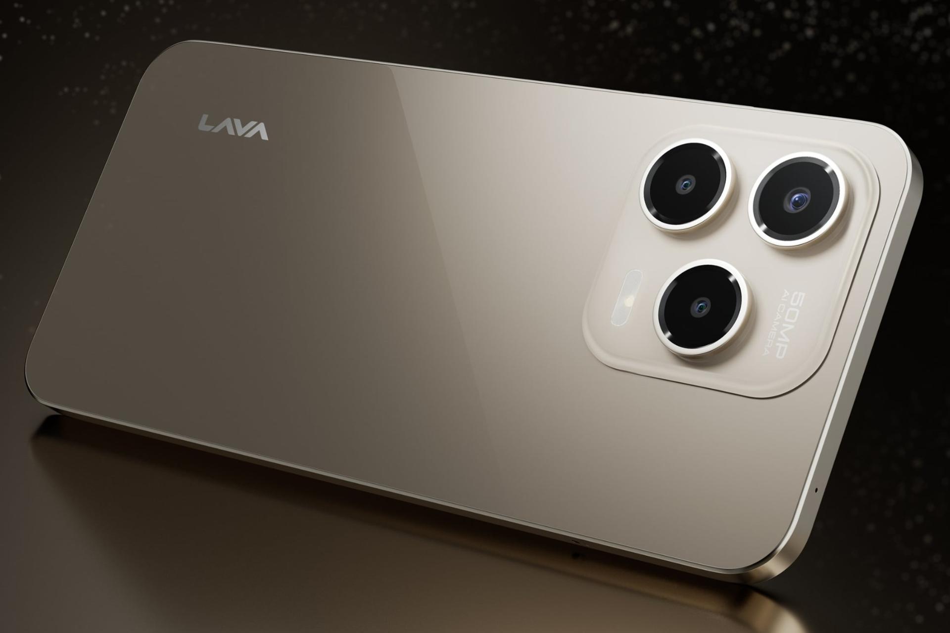 پنل پشت گوشی موبایل لاوا Lava Shark طلایی