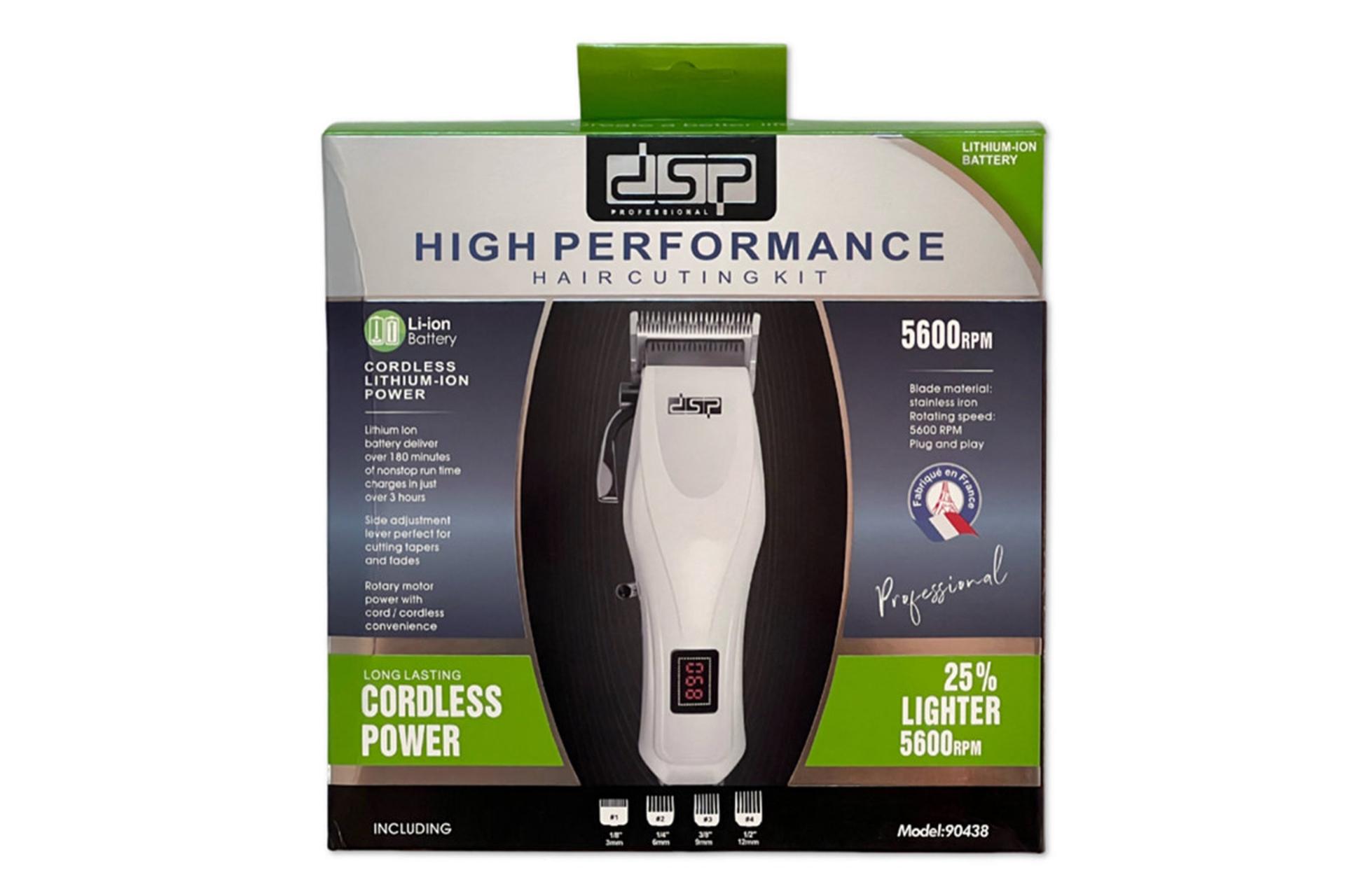 ماشین اصلاح و ریش تراش دی اس پی DSP 90438 جعبه و بسته بندی