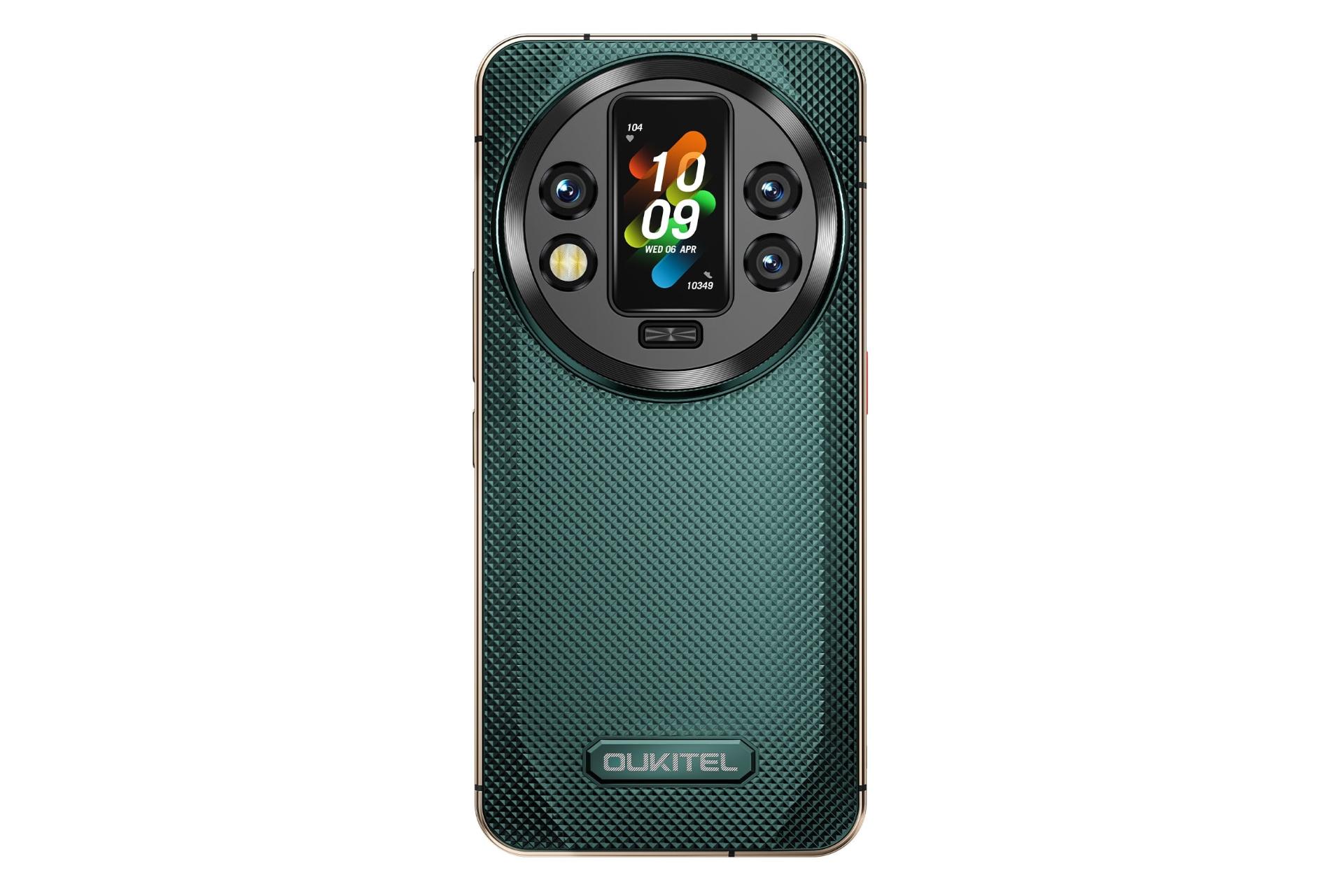 پنل پشت و چینش دوربین گوشی موبایل اوکیتل WP200 پرو سبز / Oukitel WP200 Pro