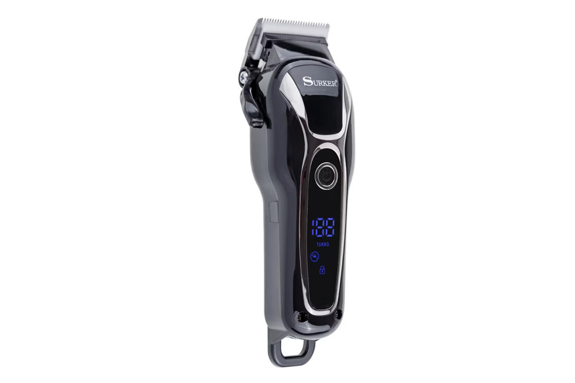 ماشین اصلاح و ریش تراش سورکر Surker SK-805 نمای جلو و چپ