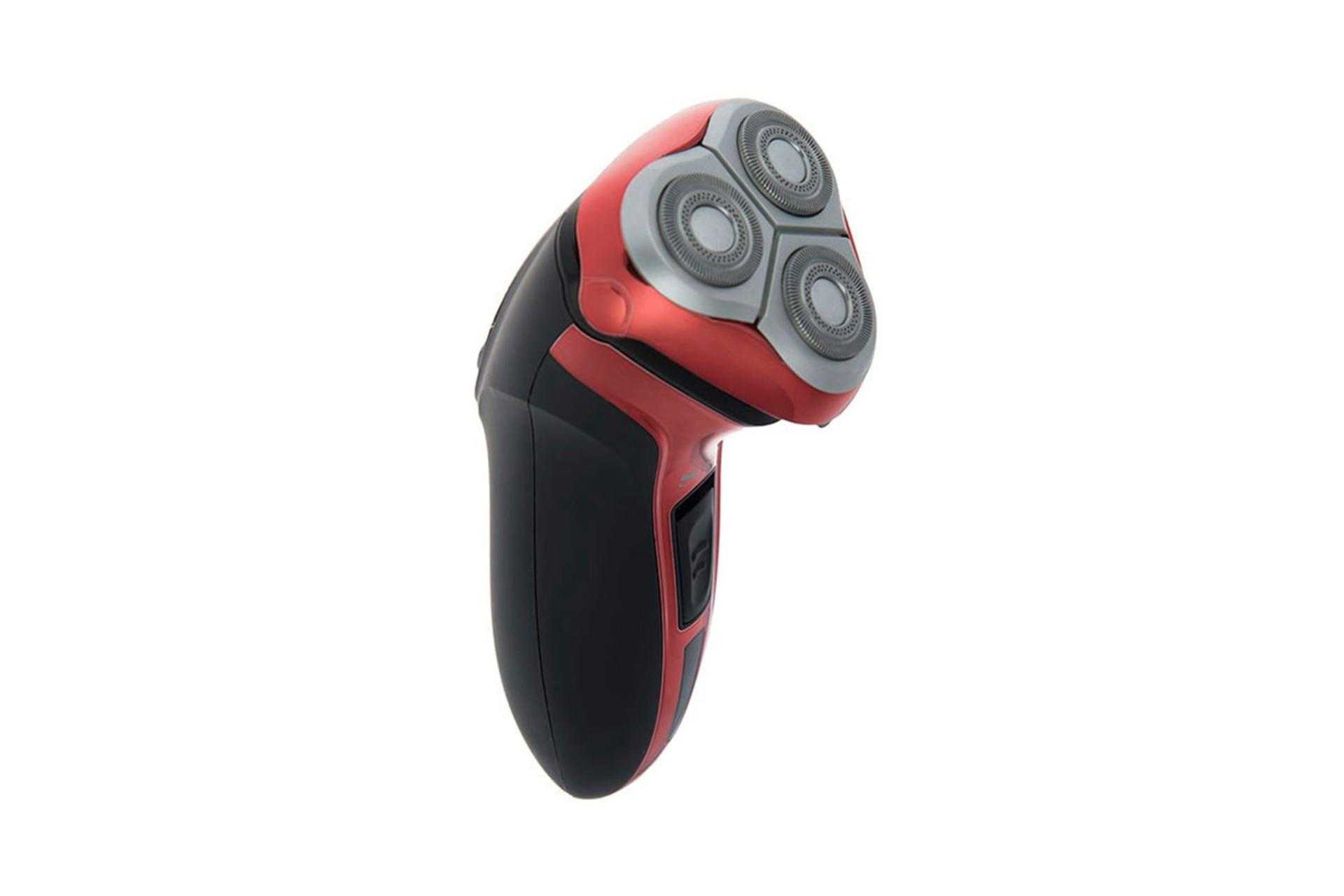 ماشین اصلاح و ریش تراش سورکر Surker SK-8393 نمای جانبی رنگ قرمز