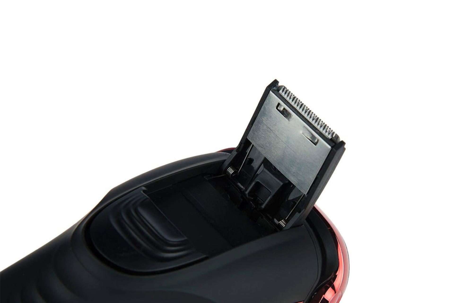 ماشین اصلاح و ریش تراش سورکر Surker SK-8393 نمای خط زن رنگ قرمز