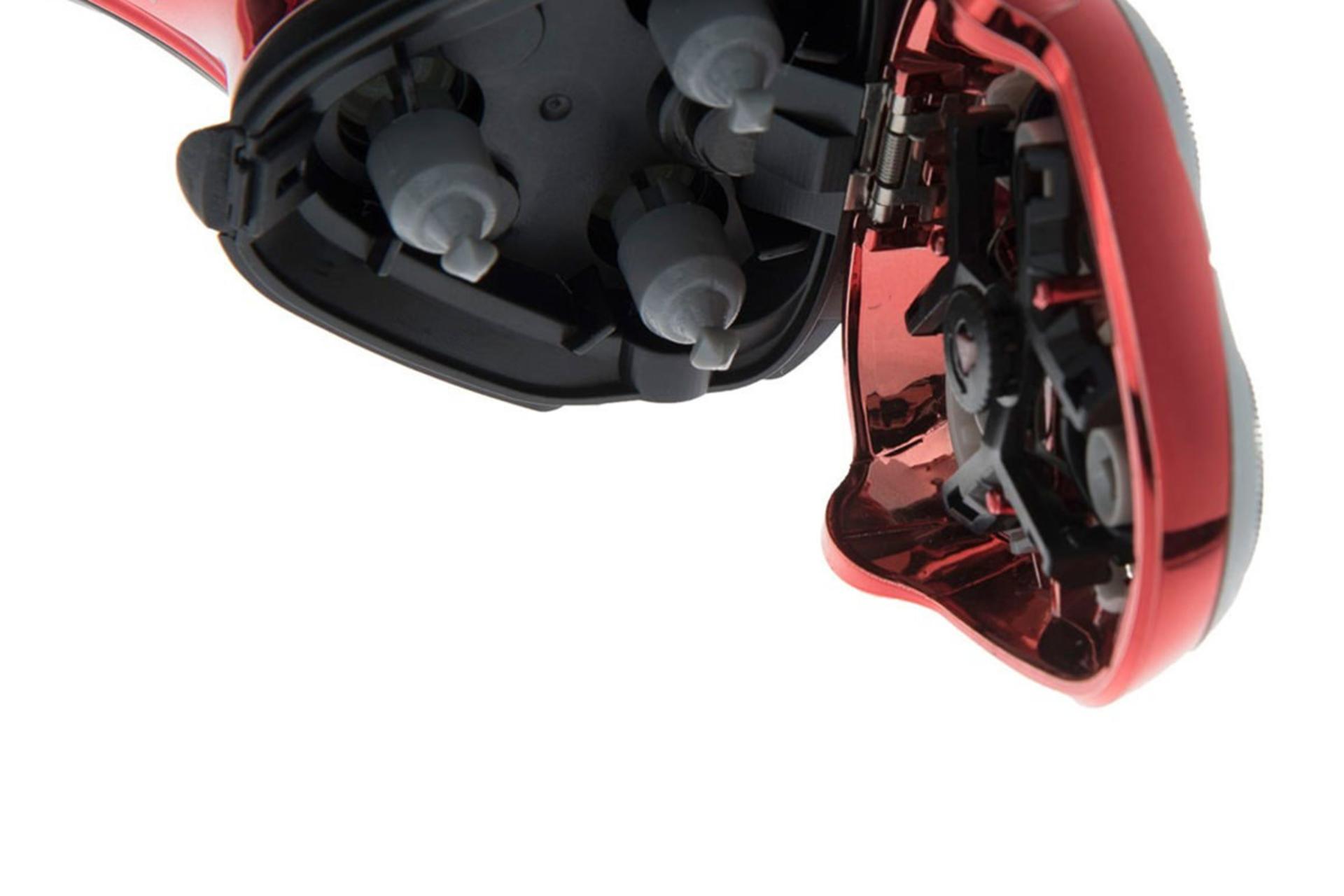 ماشین اصلاح و ریش تراش سورکر Surker SK-8393 نمای سری باز شده رنگ قرمز