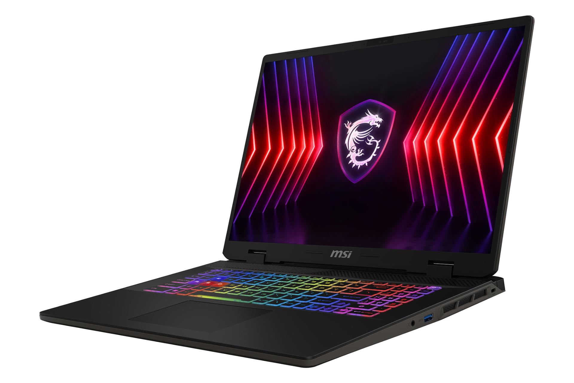 لپ تاپ ام اس آی MSI Sword 17 HX B14VGKG نمای درگاه های راست