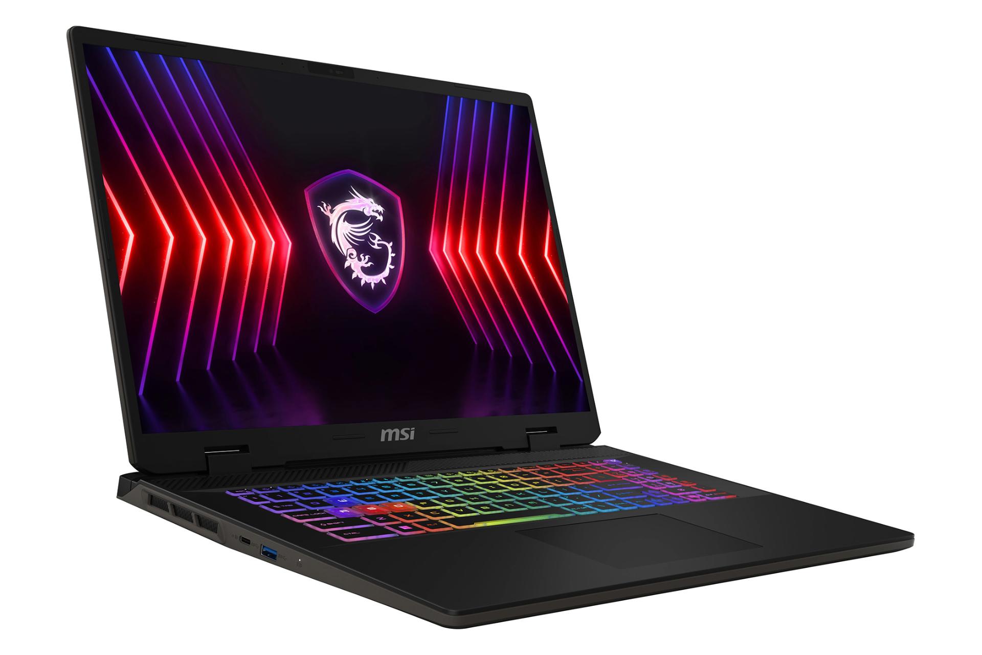 لپ تاپ ام اس آی MSI Sword 17 HX B14VGKG نمای درگاه های چپ