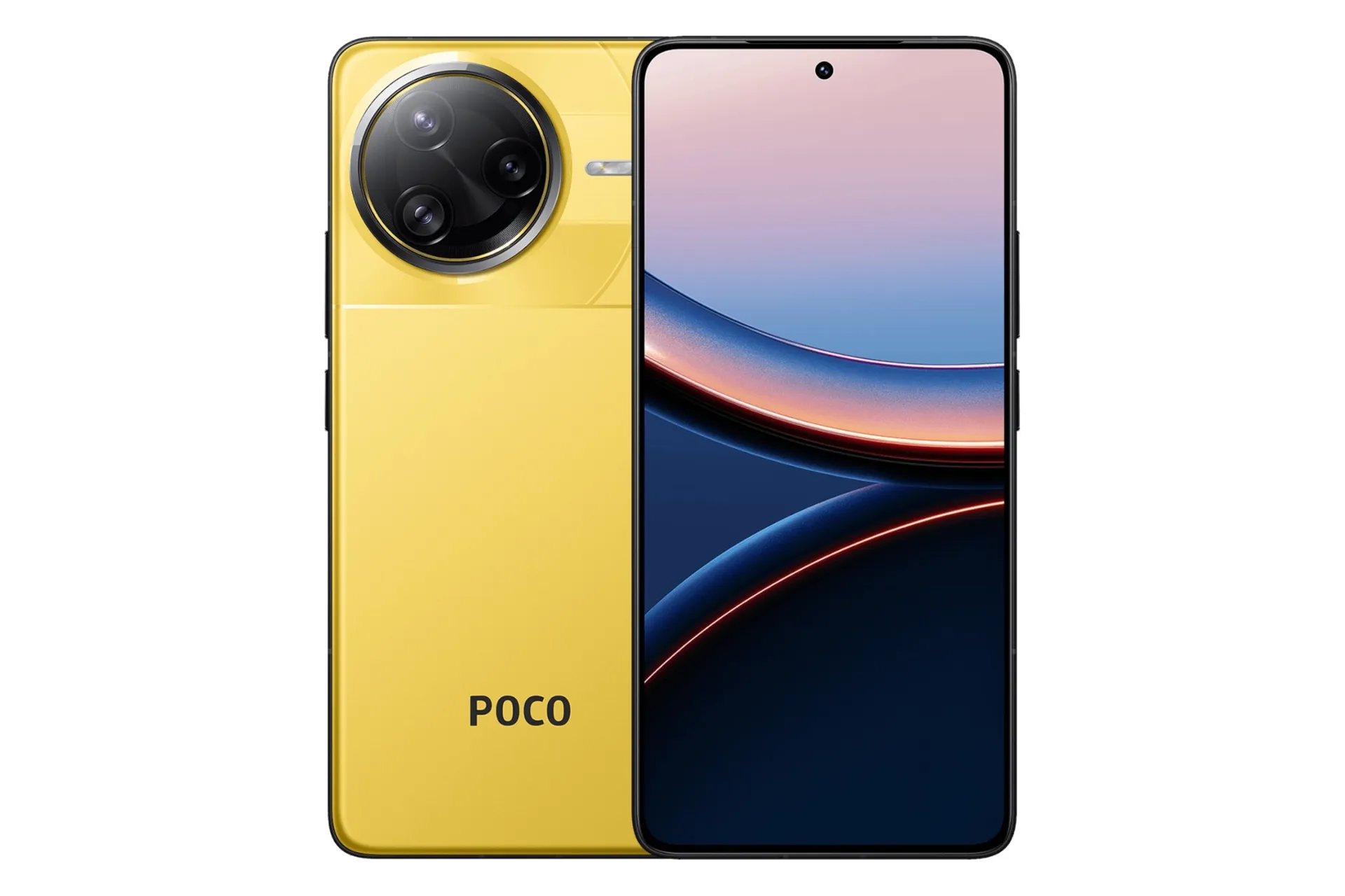 پنل جلو و پشت گوشی موبایل پوکو F7 اولترا شیائومی زرد / Xiaomi Poco F7 Ultra