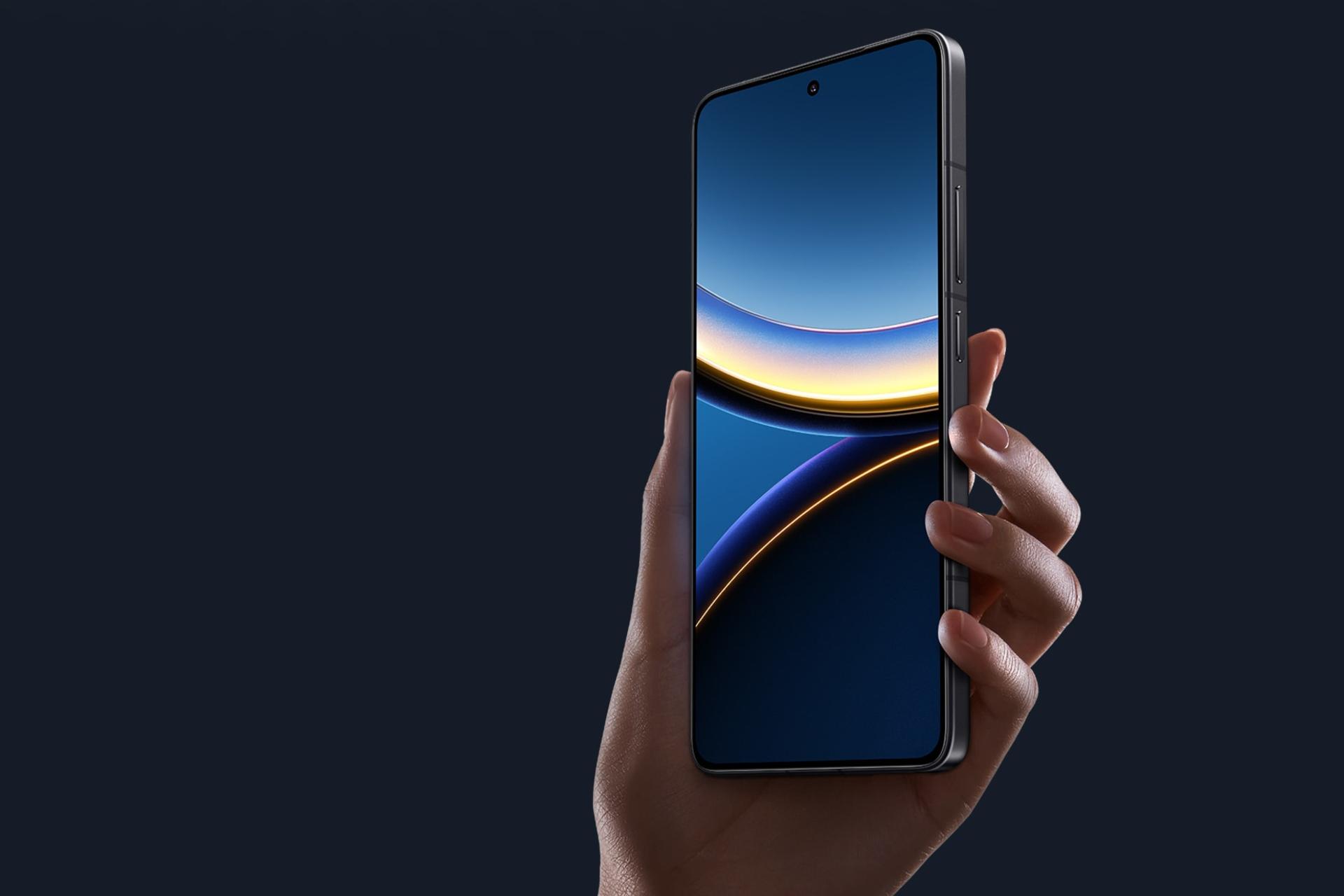 پنل جلو و صفحه نمایش گوشی موبایل پوکو F7 پرو شیائومی مشکی / Xiaomi Poco F7 Pro