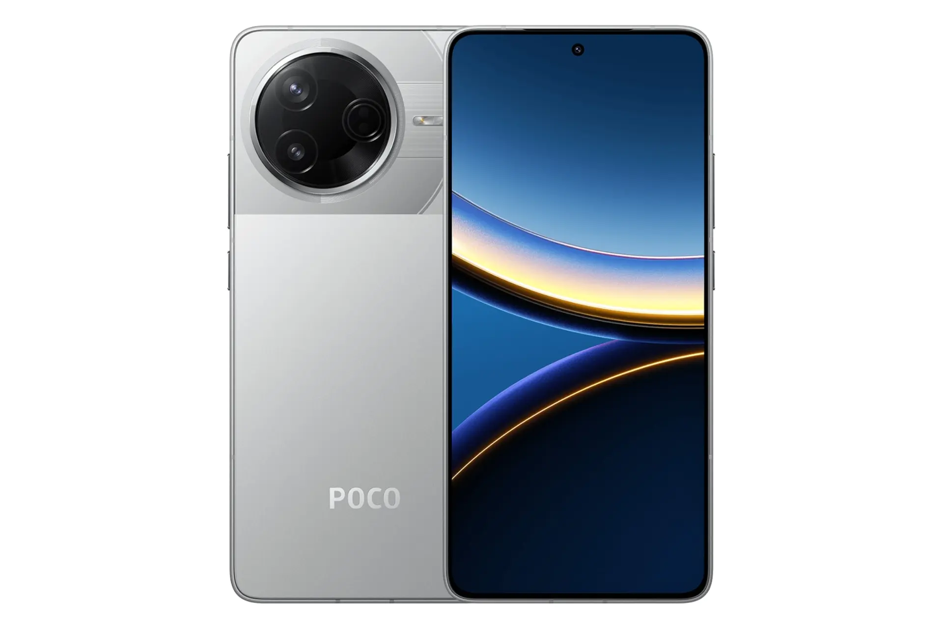پنل جلو و پشت گوشی موبایل پوکو F7 پرو شیائومی نقره ای / Xiaomi Poco F7 Pro