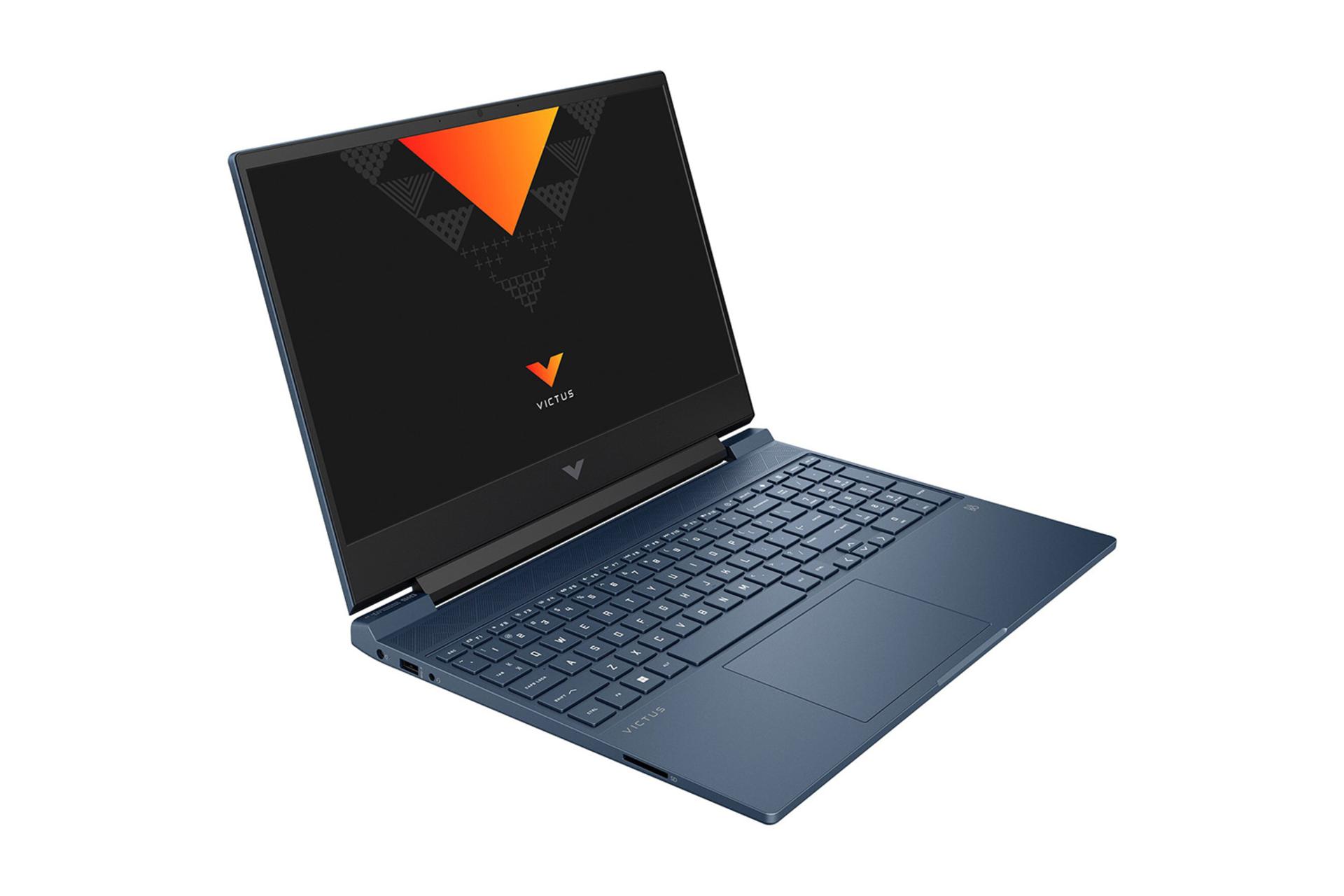 لپ تاپ اچ پی HP Victus 15-fb1107nq  نمای جلو و چپ