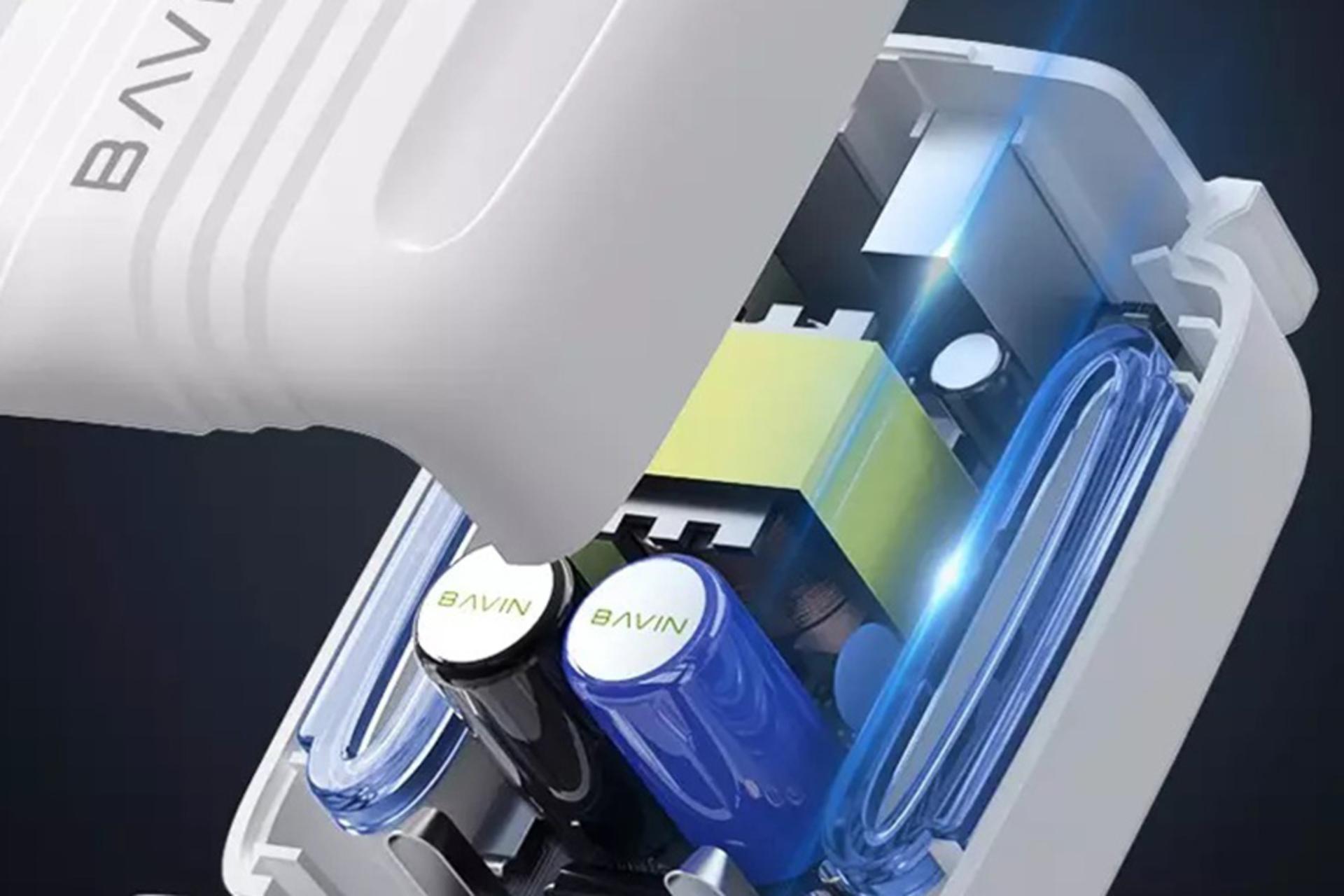 نمای داخلی شارژر باوین Bavin PC265Y With Type-C Cable