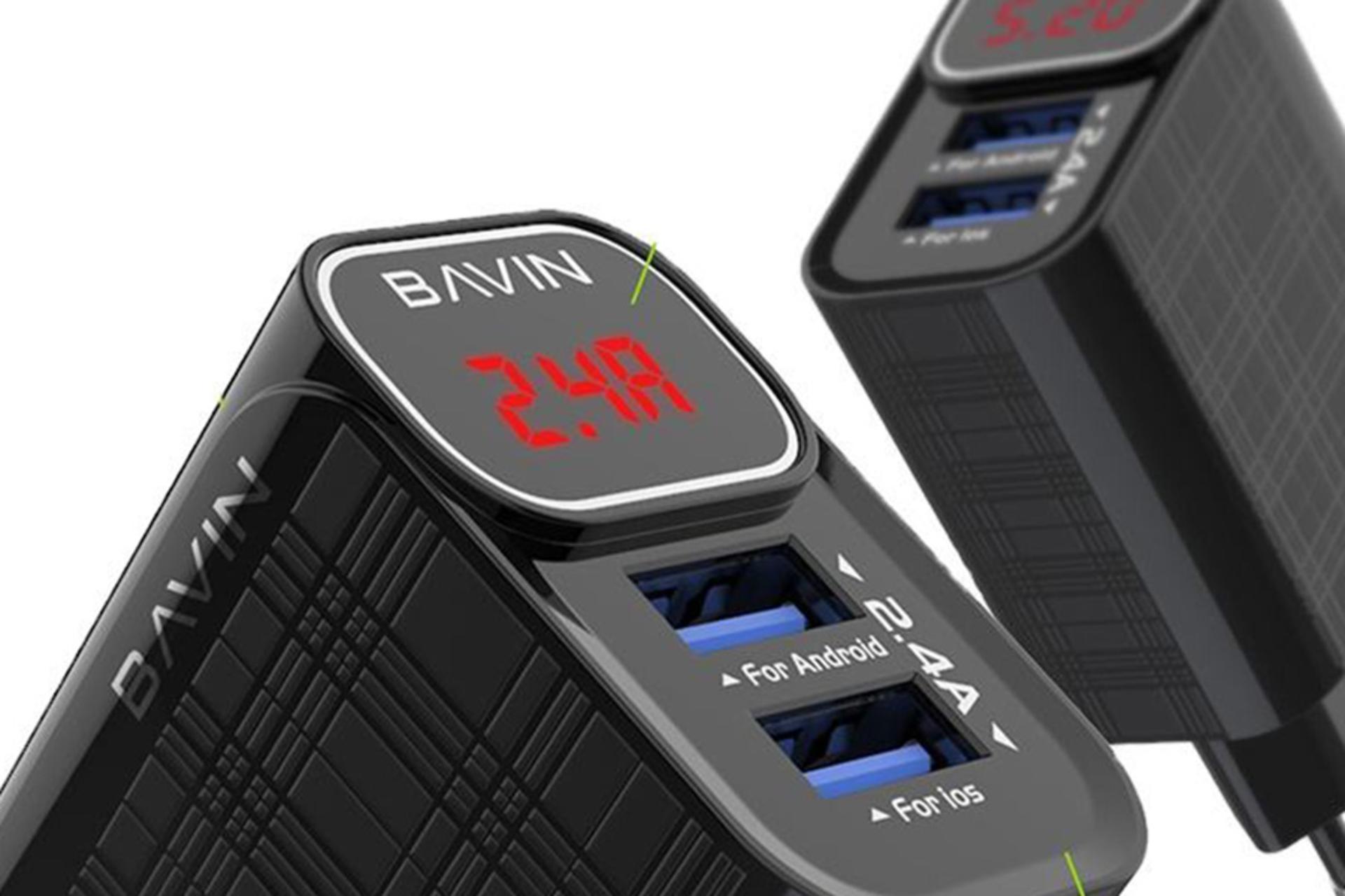 درگاه های شارژر باوین Bavin PC316Y With Type-C Cable