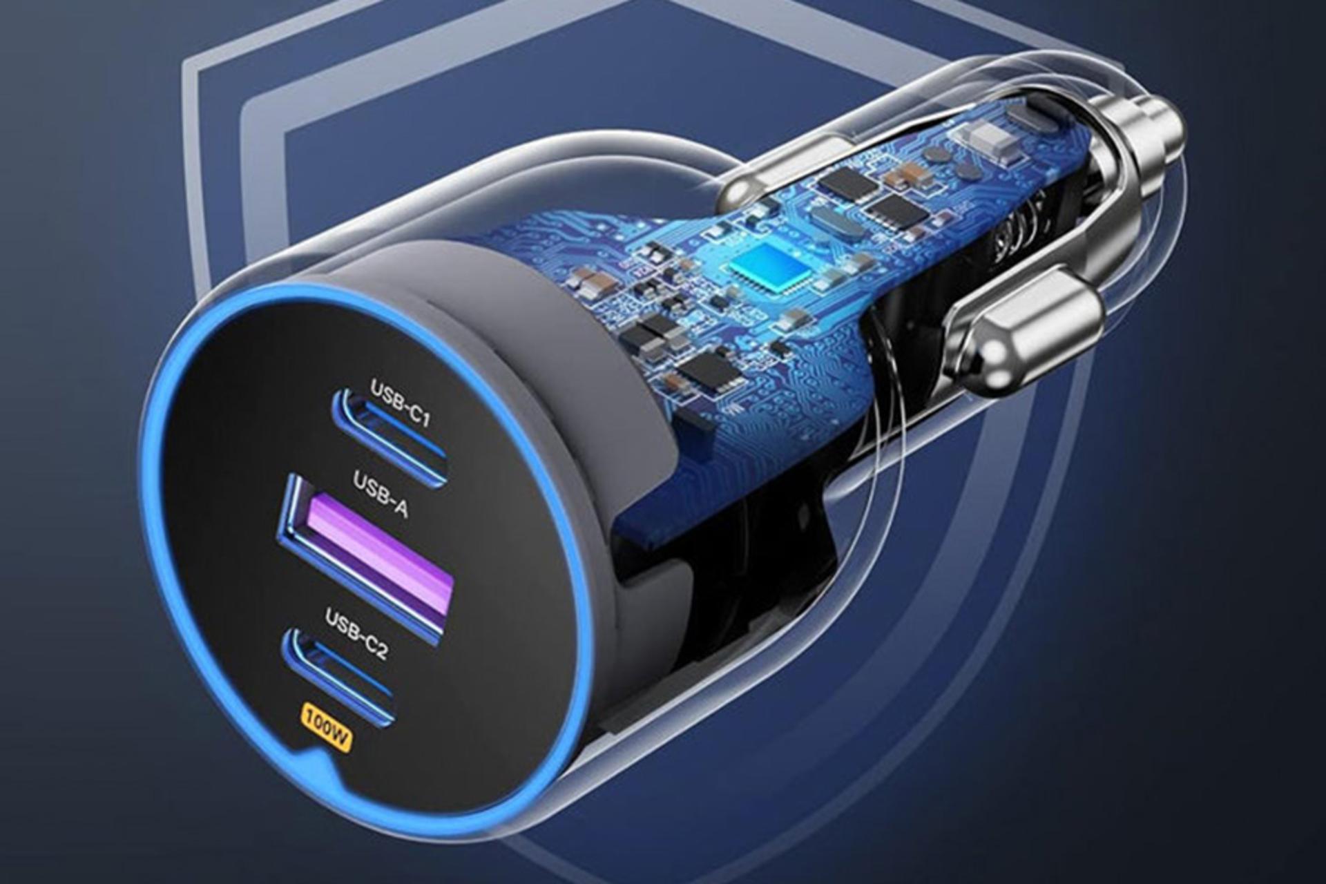 نمای داخلی شارژر یوگرین UGREEN CD293-90413