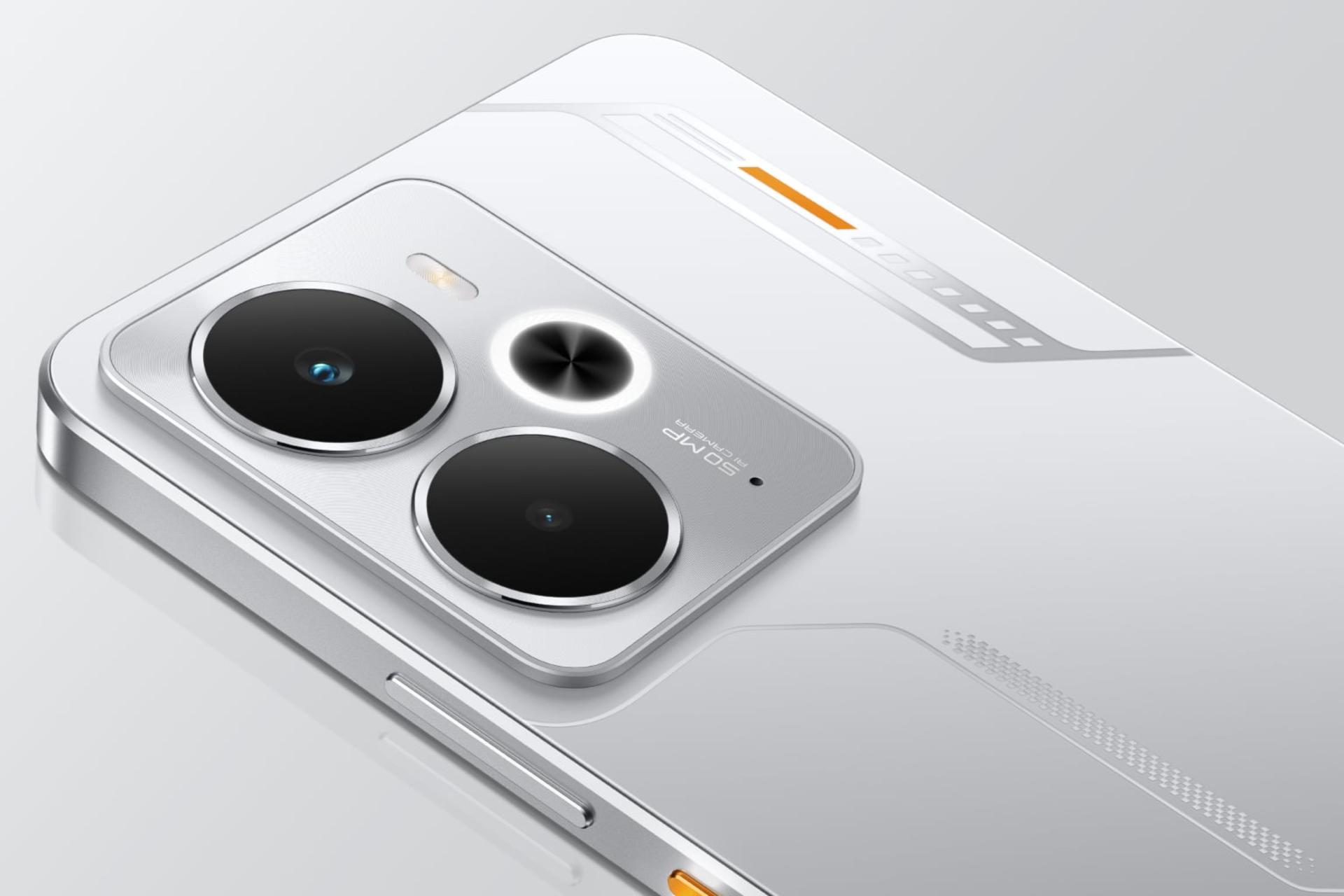 لبه کناری گوشی موبایل ریلمی Realme 14 نقره ای