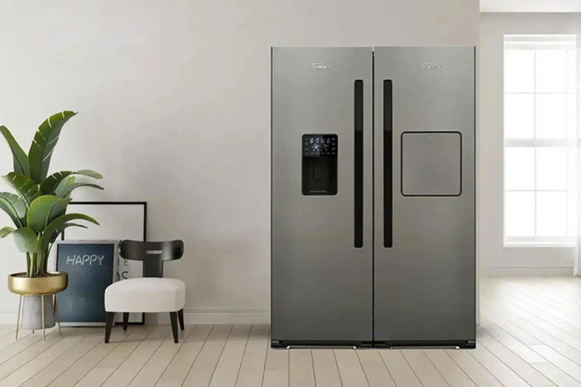 یخچال فریزر الکترواستیل ElectroSteel Future ES21 رنگ خاکستری در فضای خانه